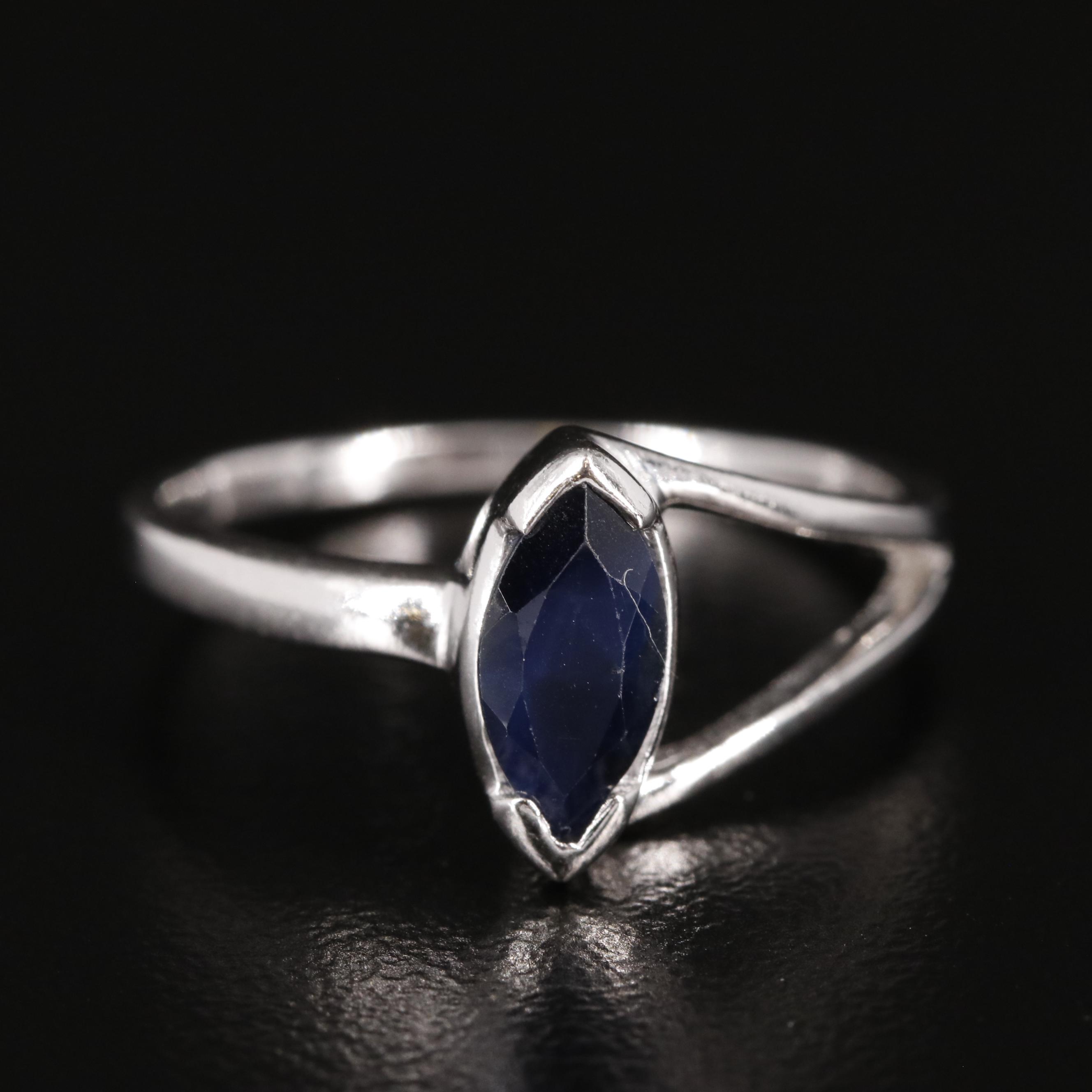 Sterling Sapphire Ring