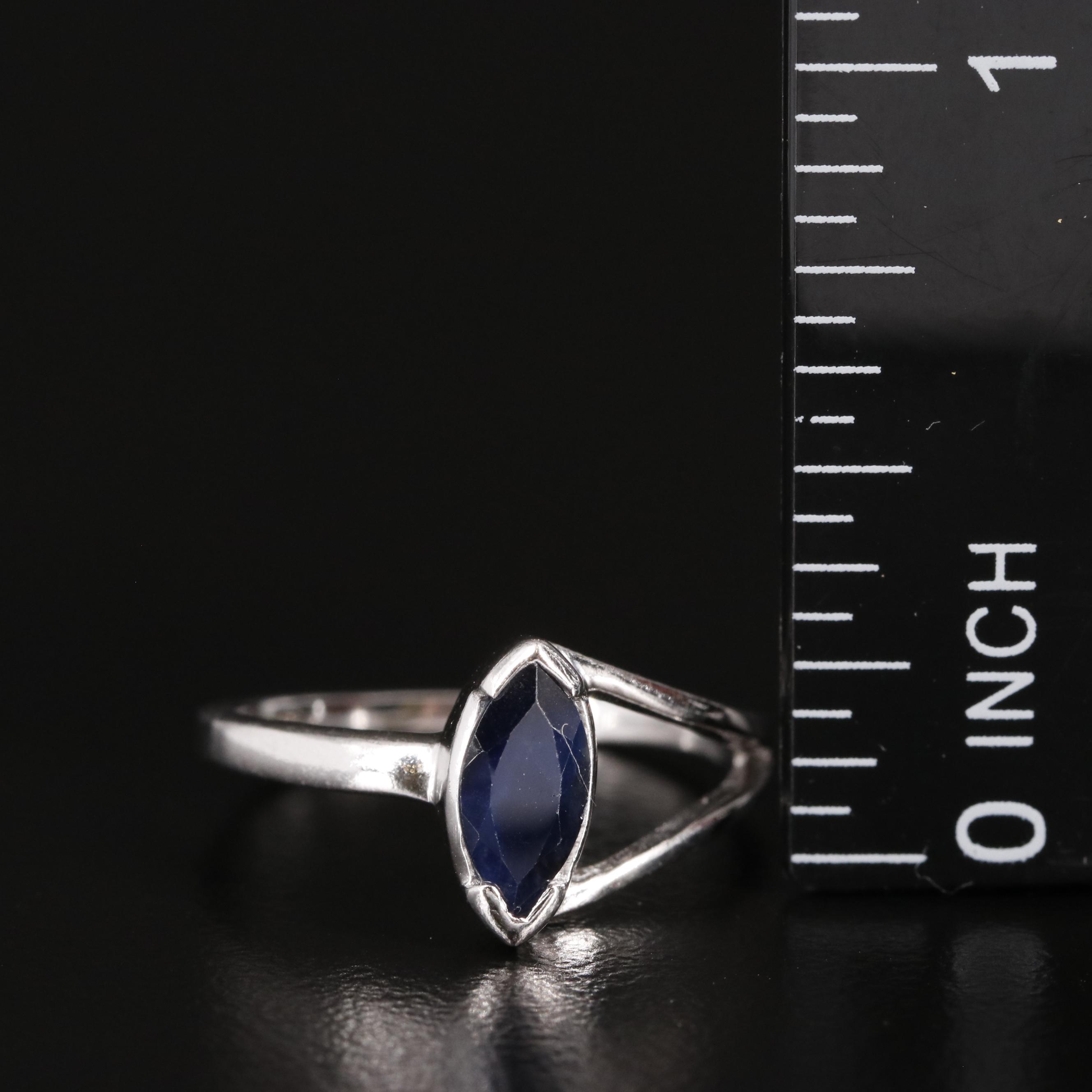 Sterling Sapphire Ring