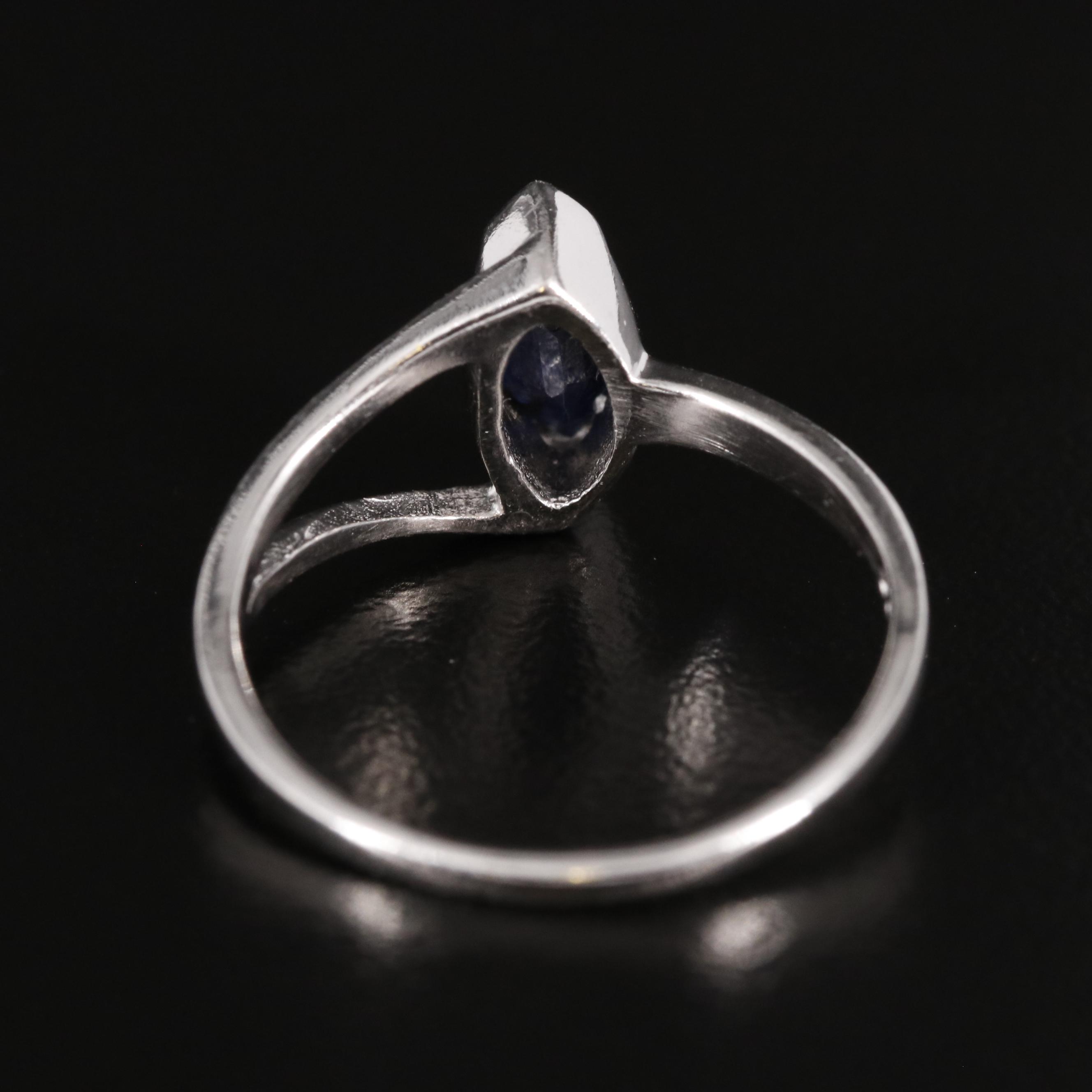 Sterling Sapphire Ring