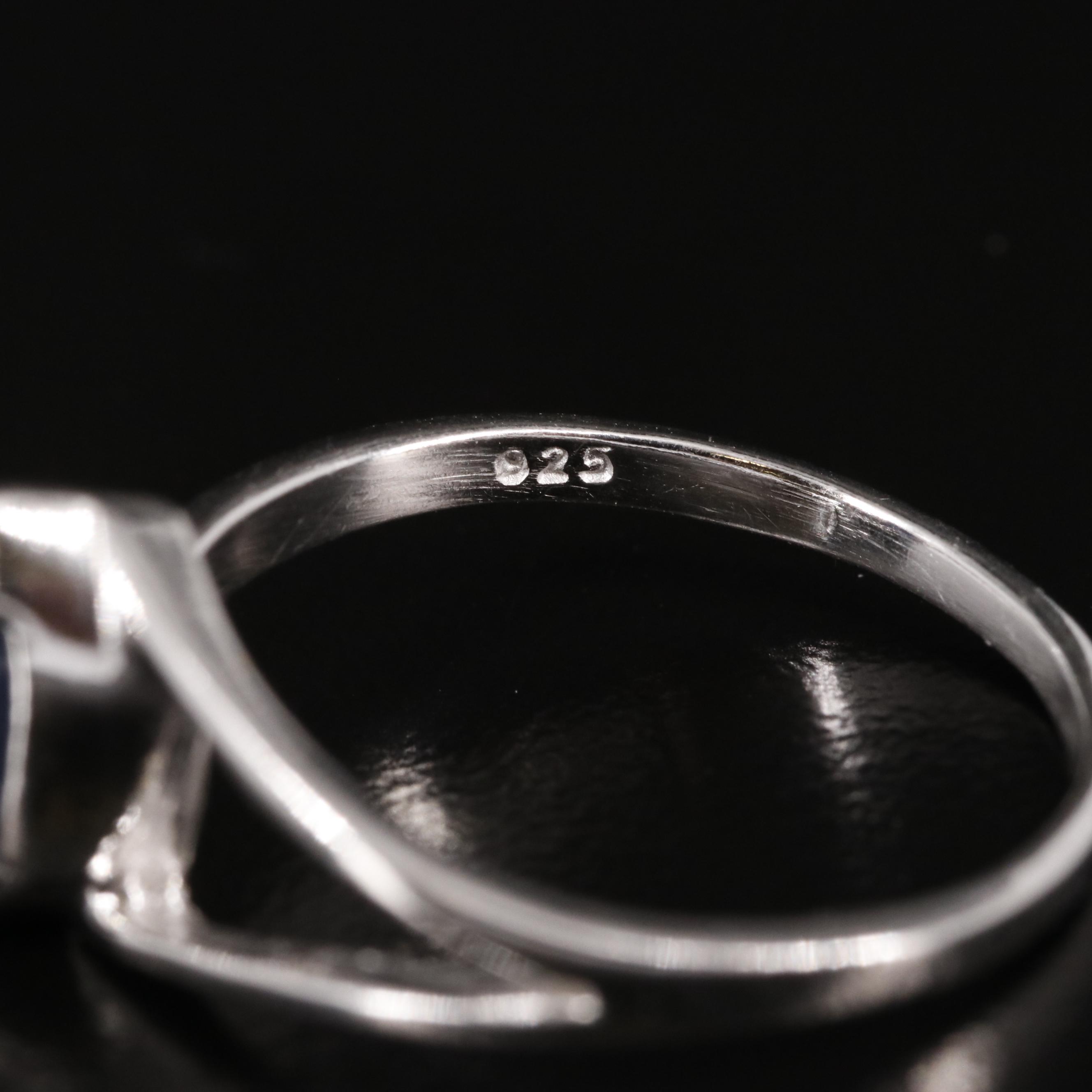 Sterling Sapphire Ring