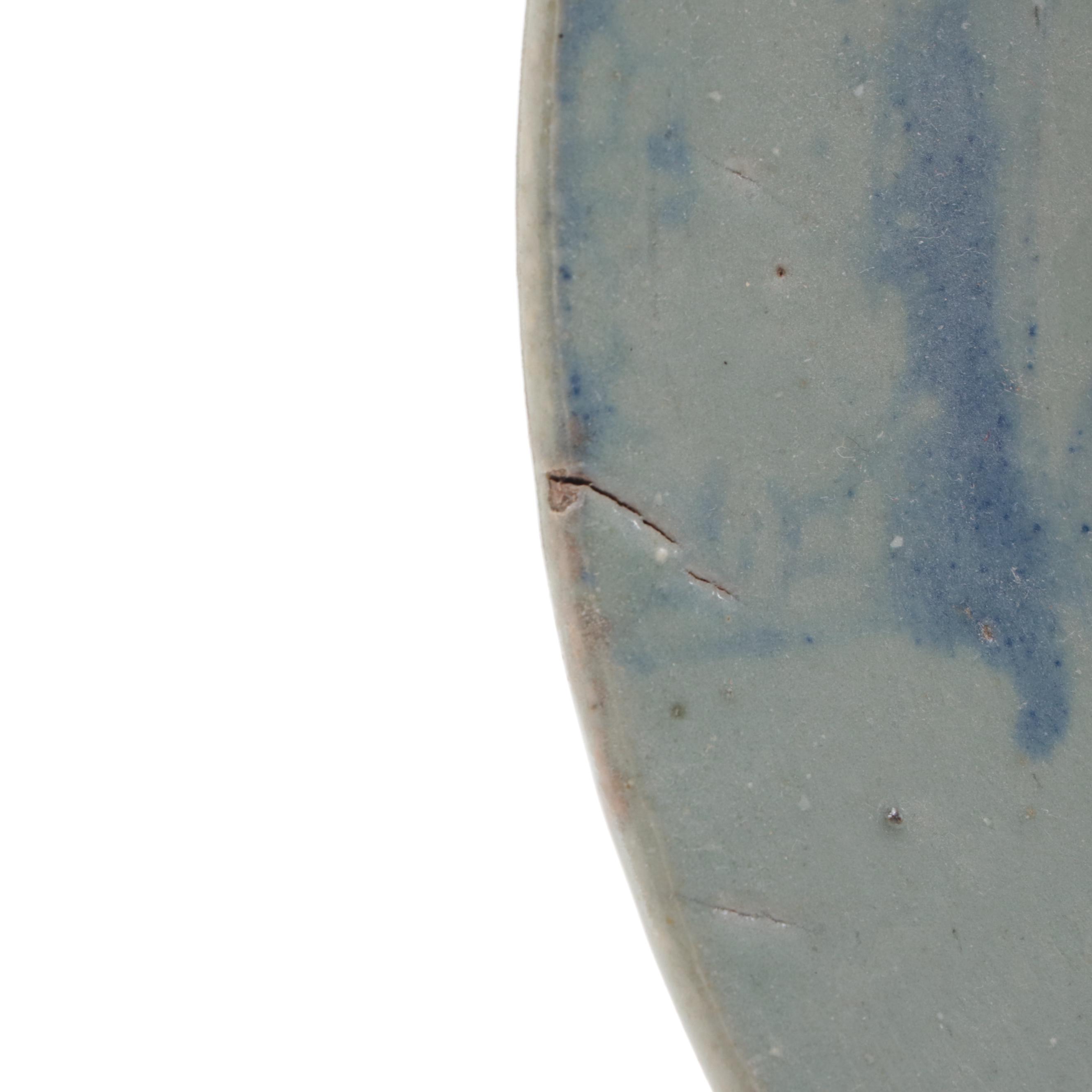 Chinese Earthenware Plate, Late Qing Dynasty