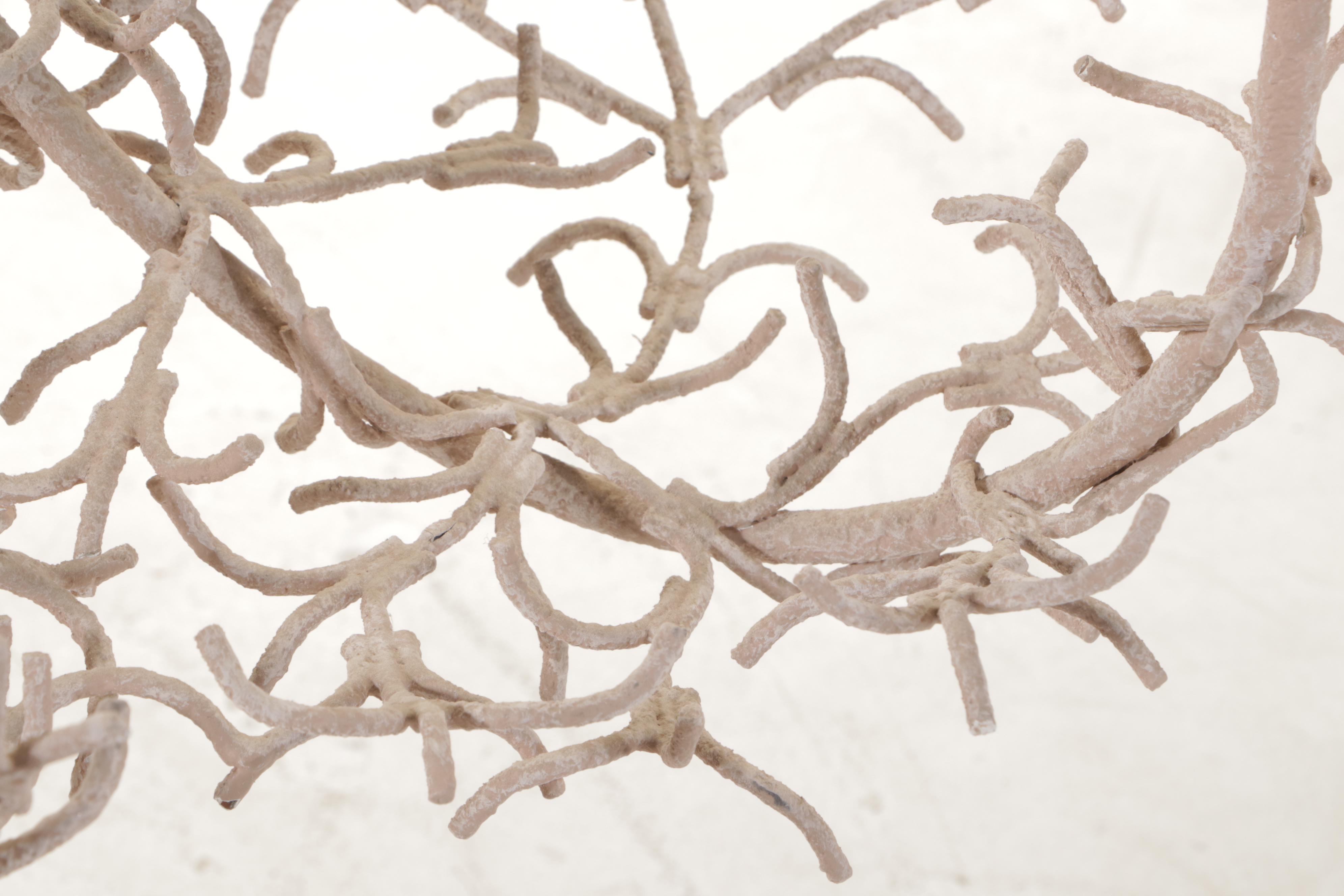 Faux Coral Nine-Arm Chandelier, Mid to Late 20th Century