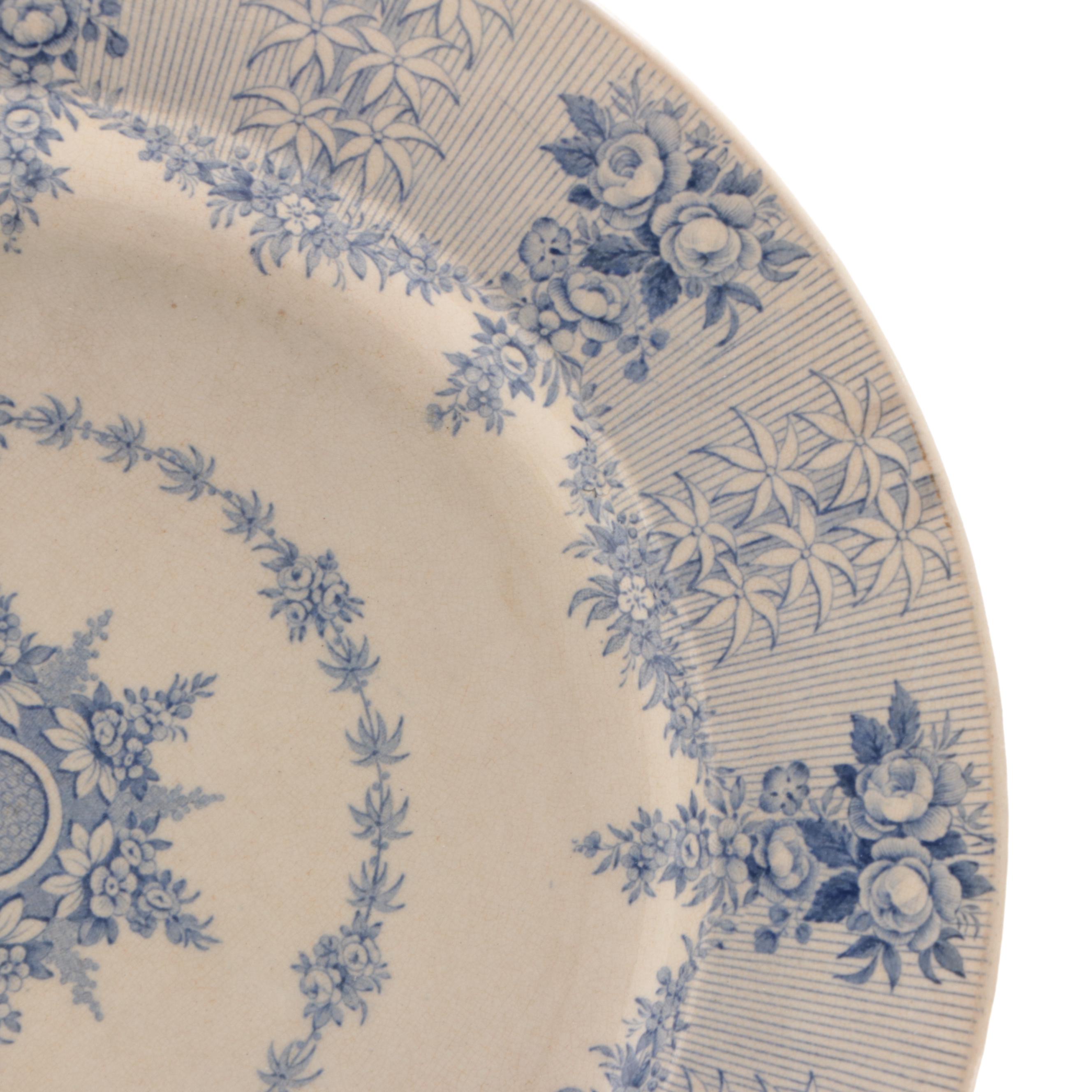 John & William Ridgway English Ironstone "Charmontel" Plate, 1814-1838