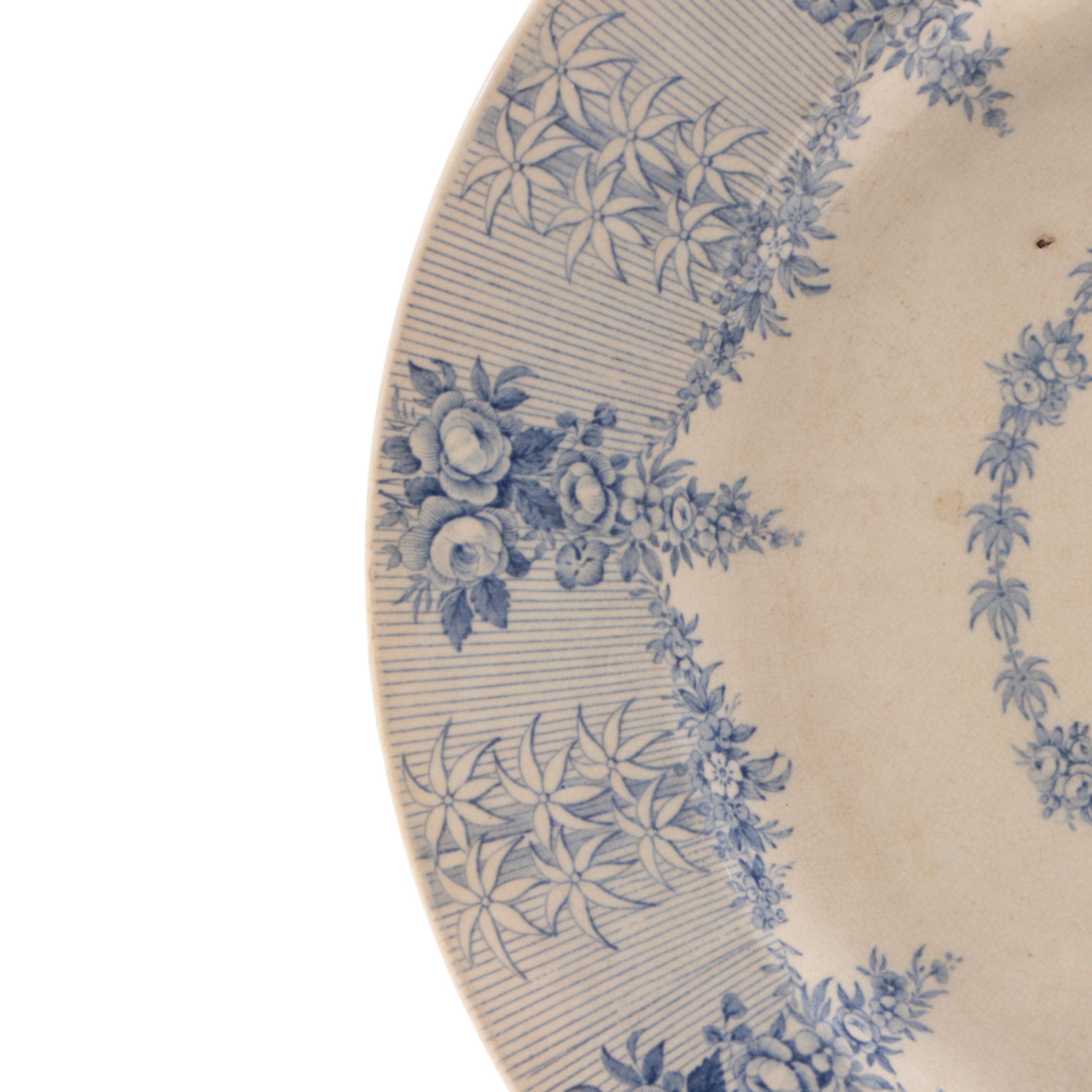 John & William Ridgway English Ironstone "Charmontel" Plate, 1814-1838