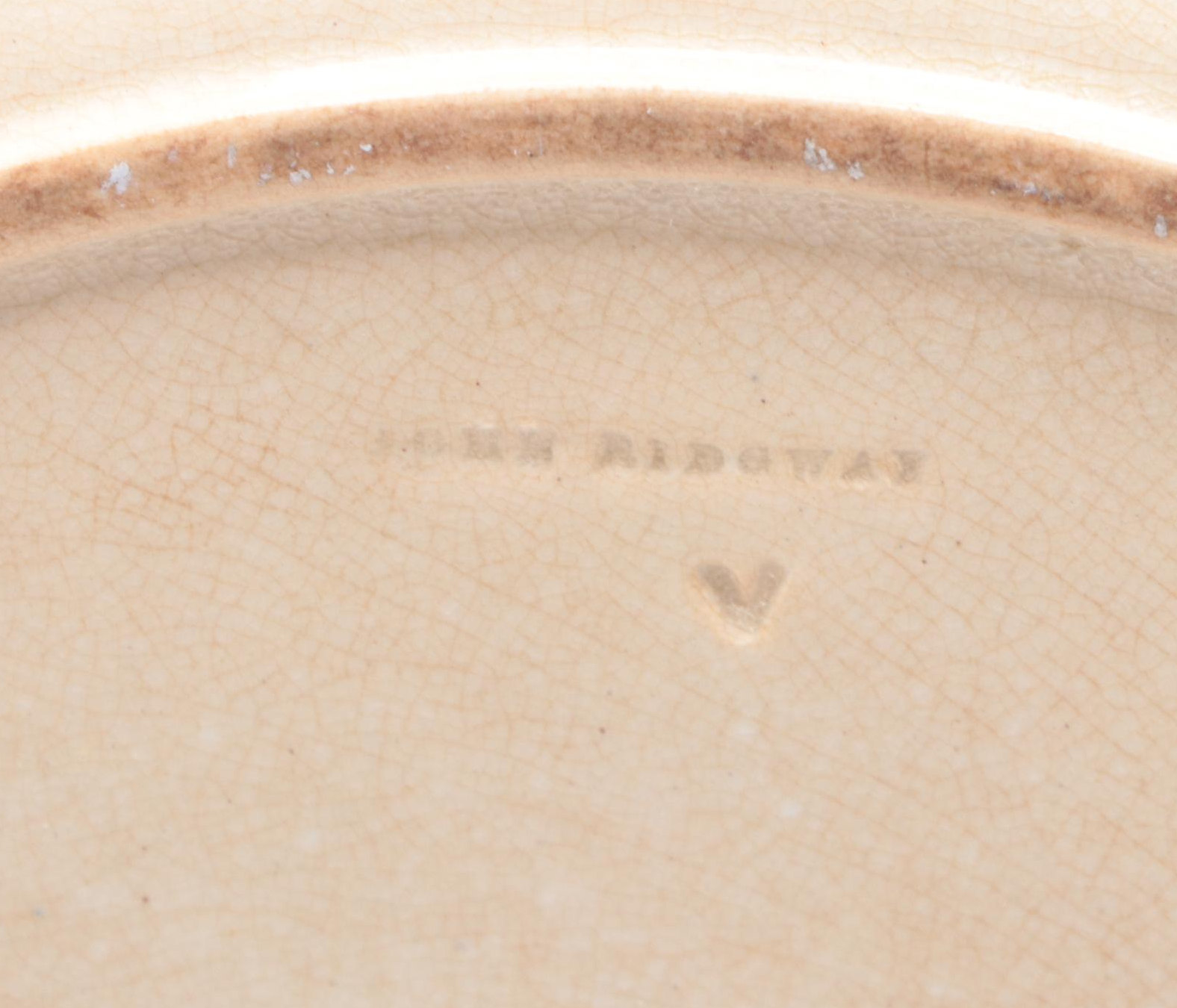 John & William Ridgway English Ironstone "Charmontel" Plate, 1814-1838