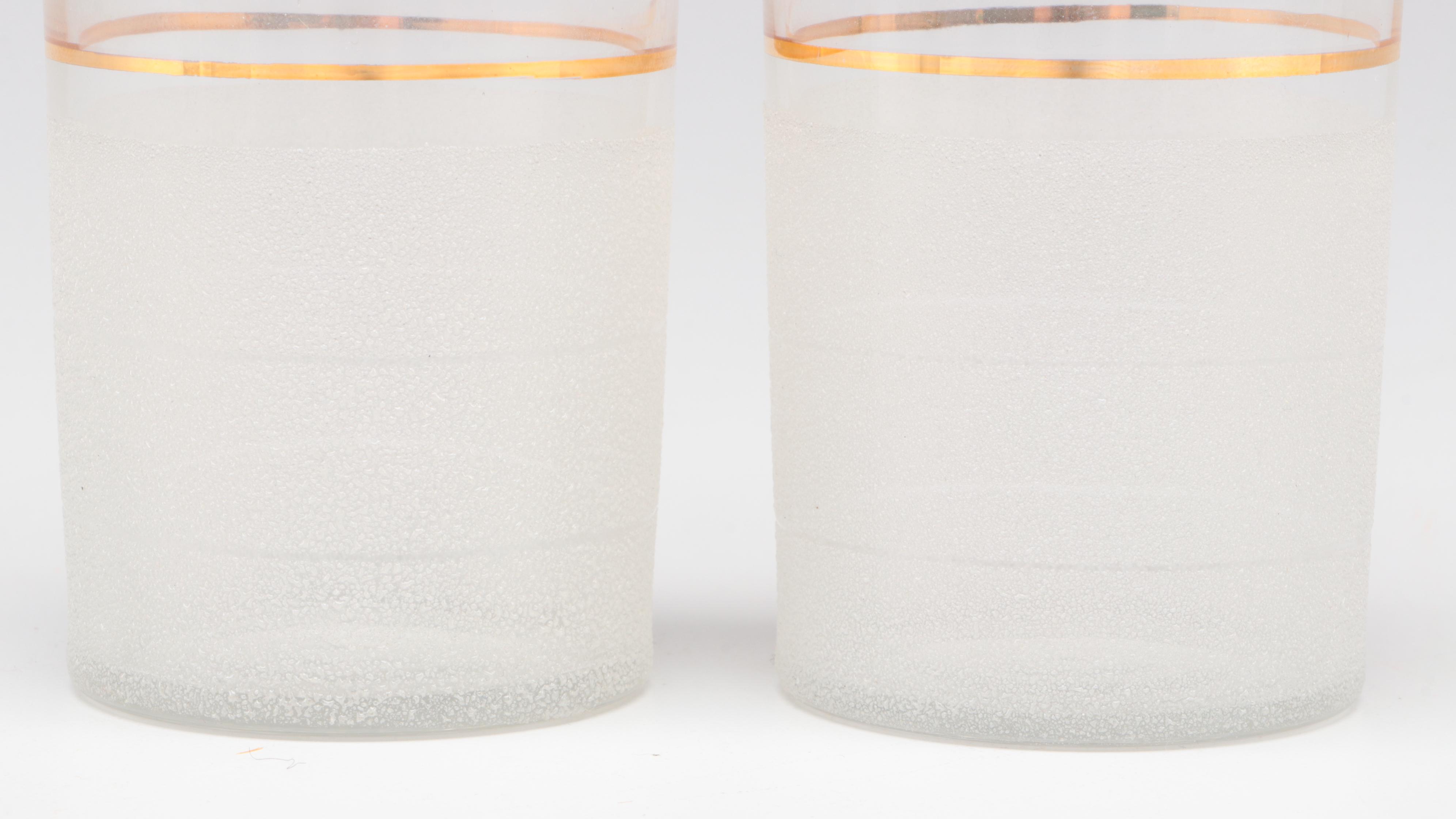 West Virginia Glass "Frost Nip" Tumblers