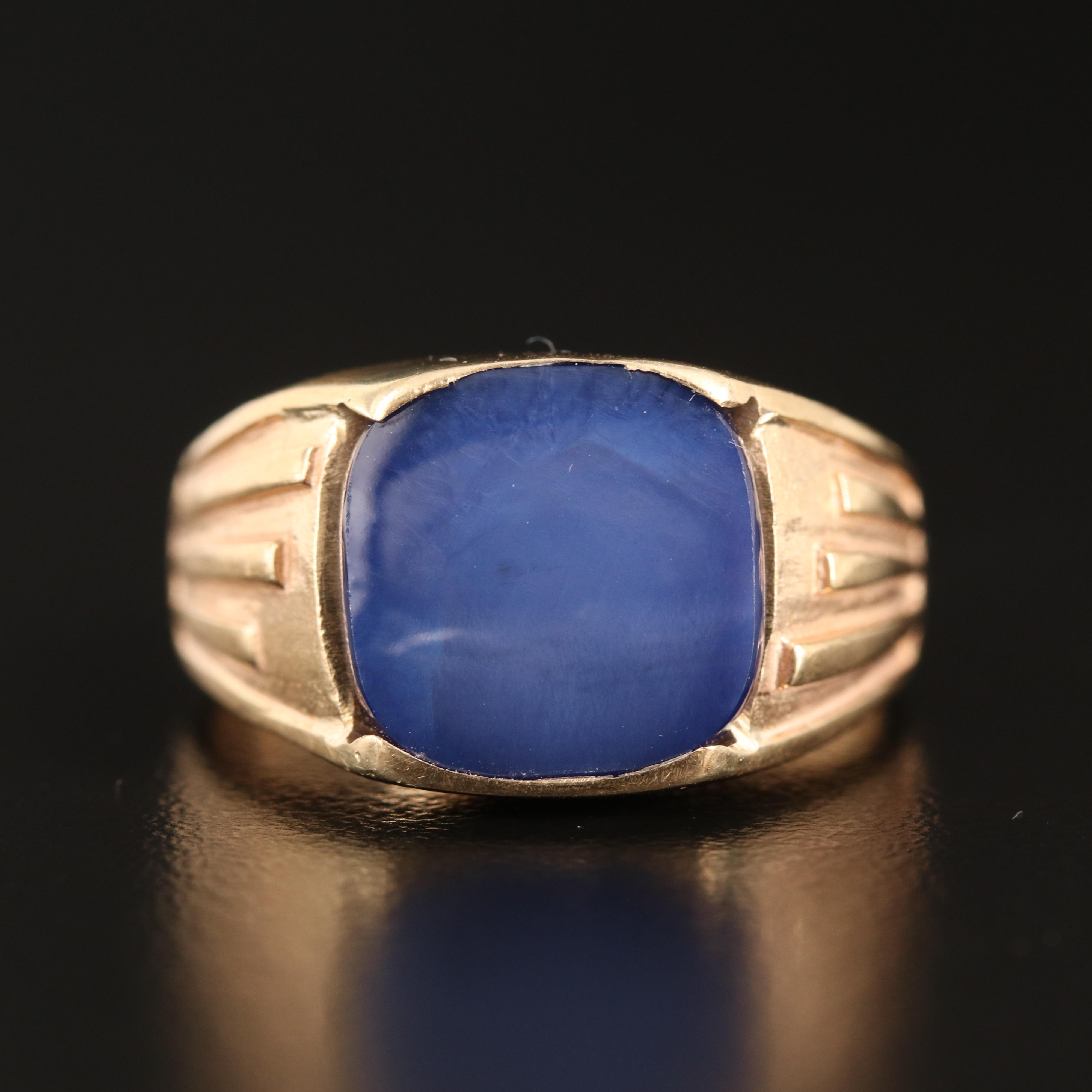 14K Star Sapphire Ring
