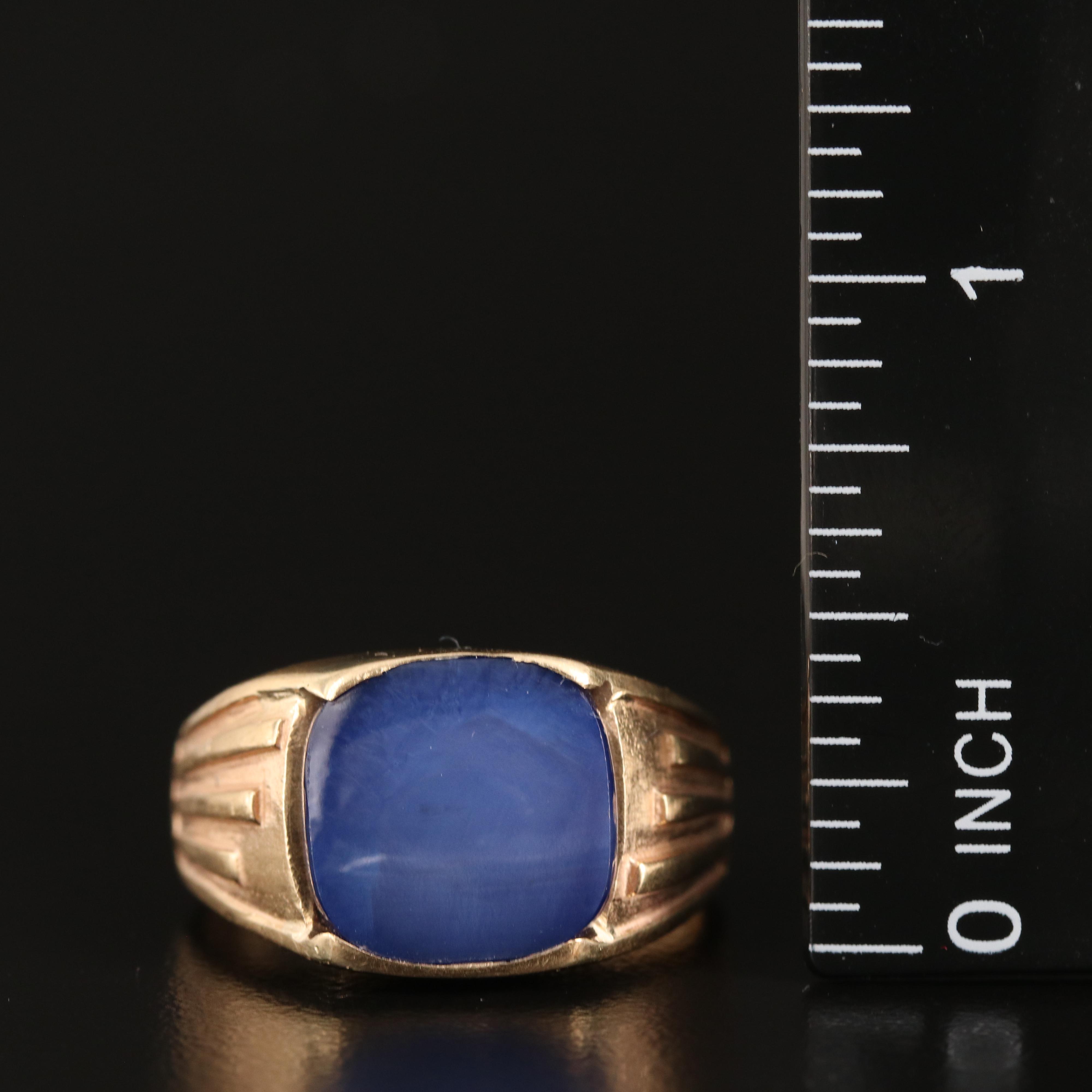 14K Star Sapphire Ring