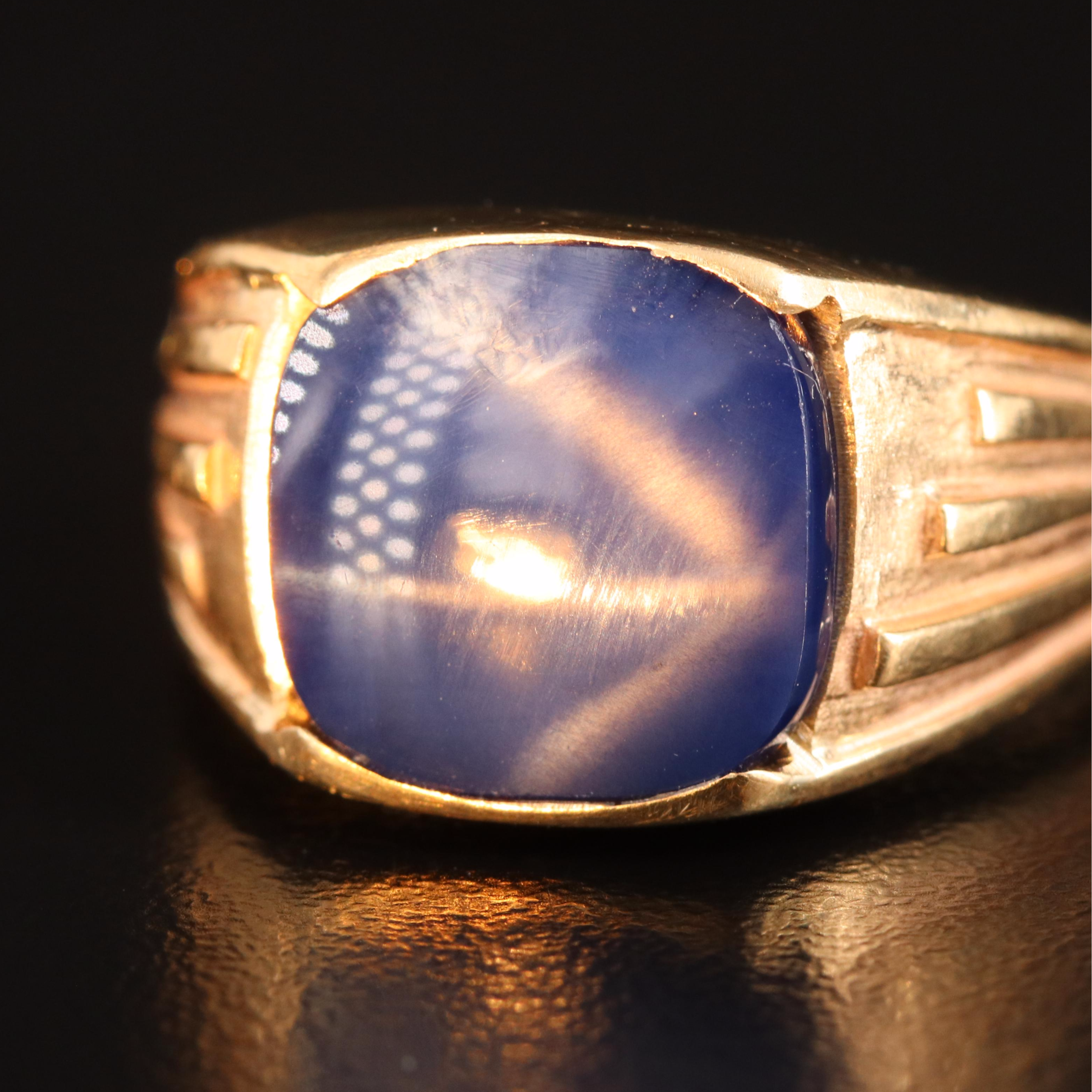 14K Star Sapphire Ring