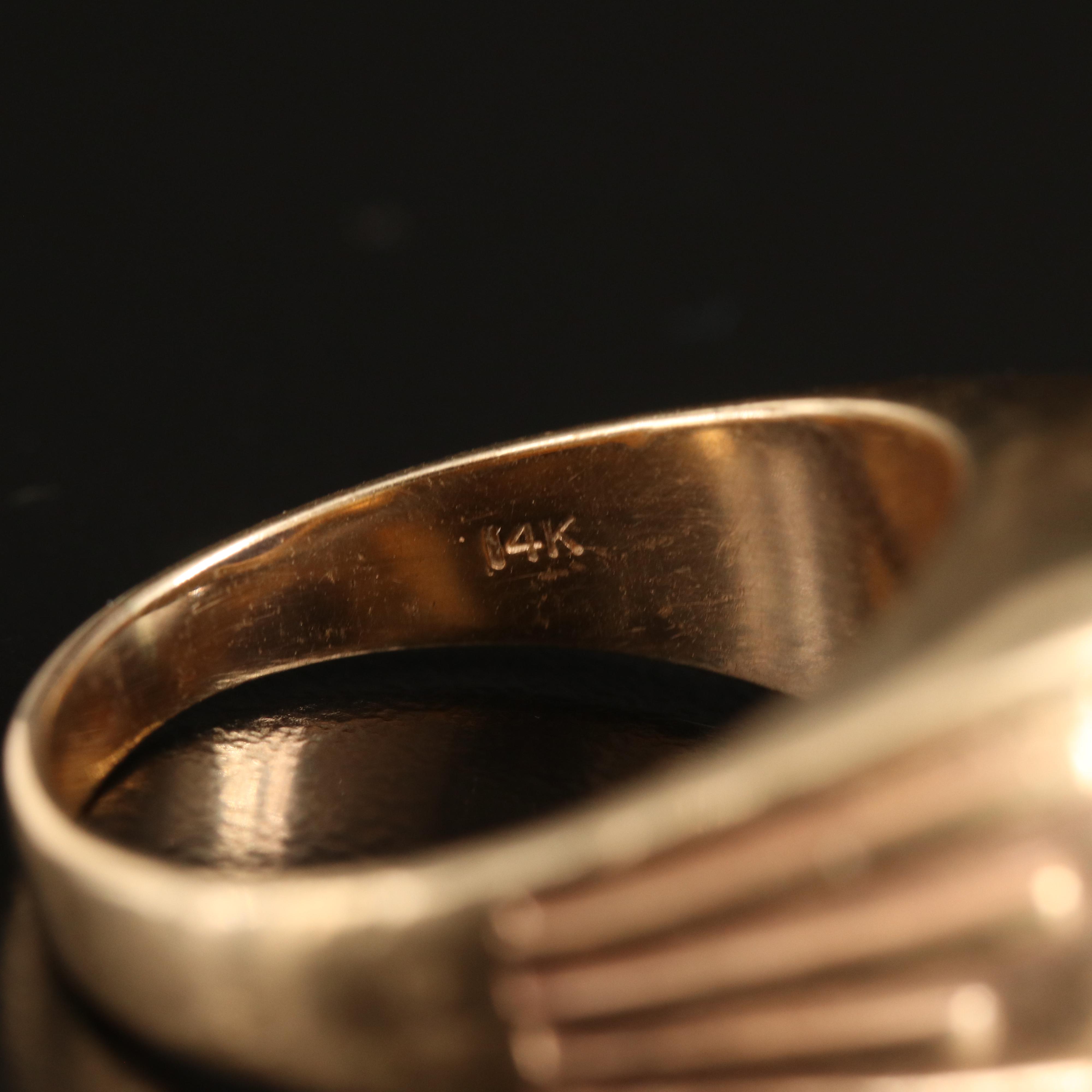 14K Star Sapphire Ring