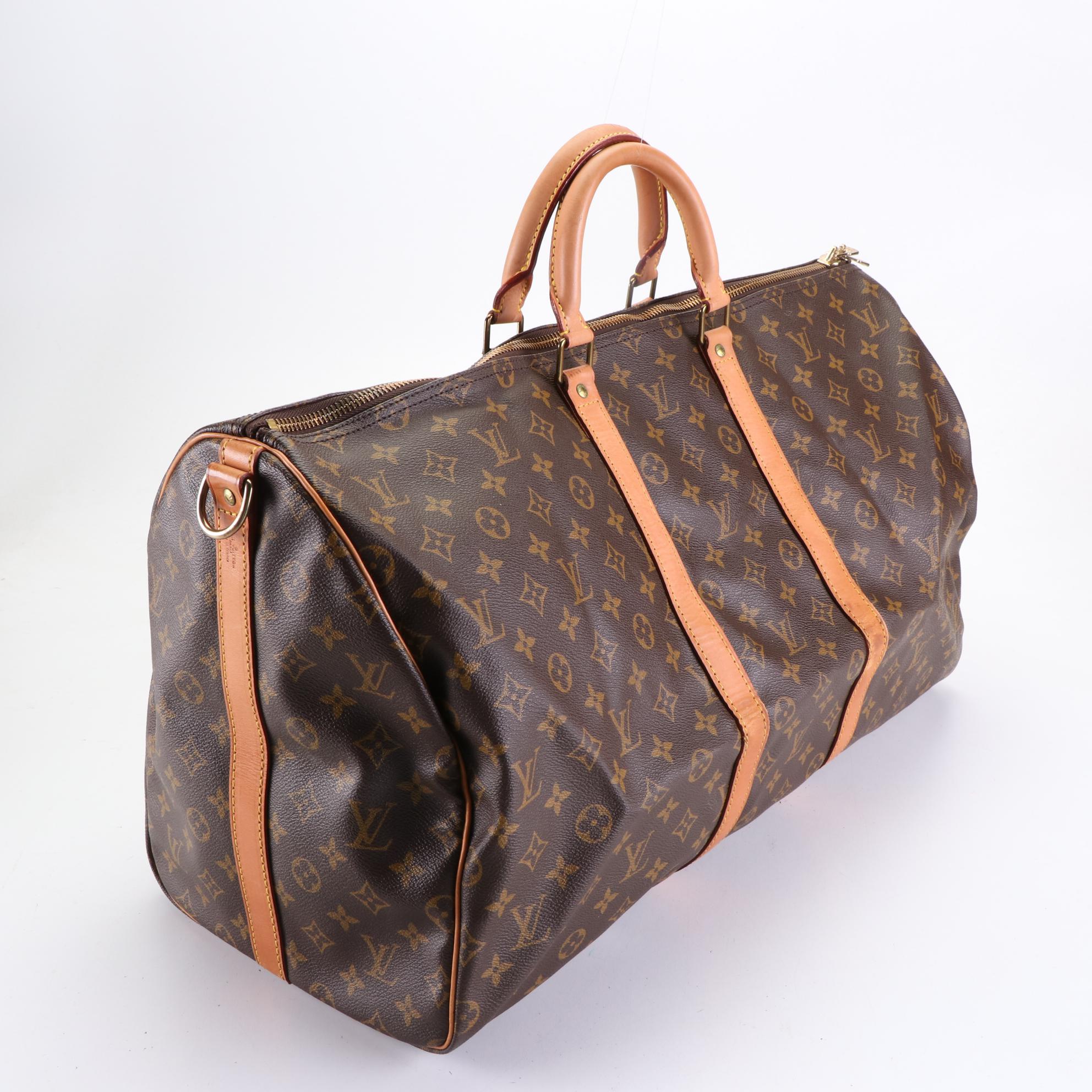 Louis Vuitton Keepall 55 Bandoulière Monogram Canvas and Leather