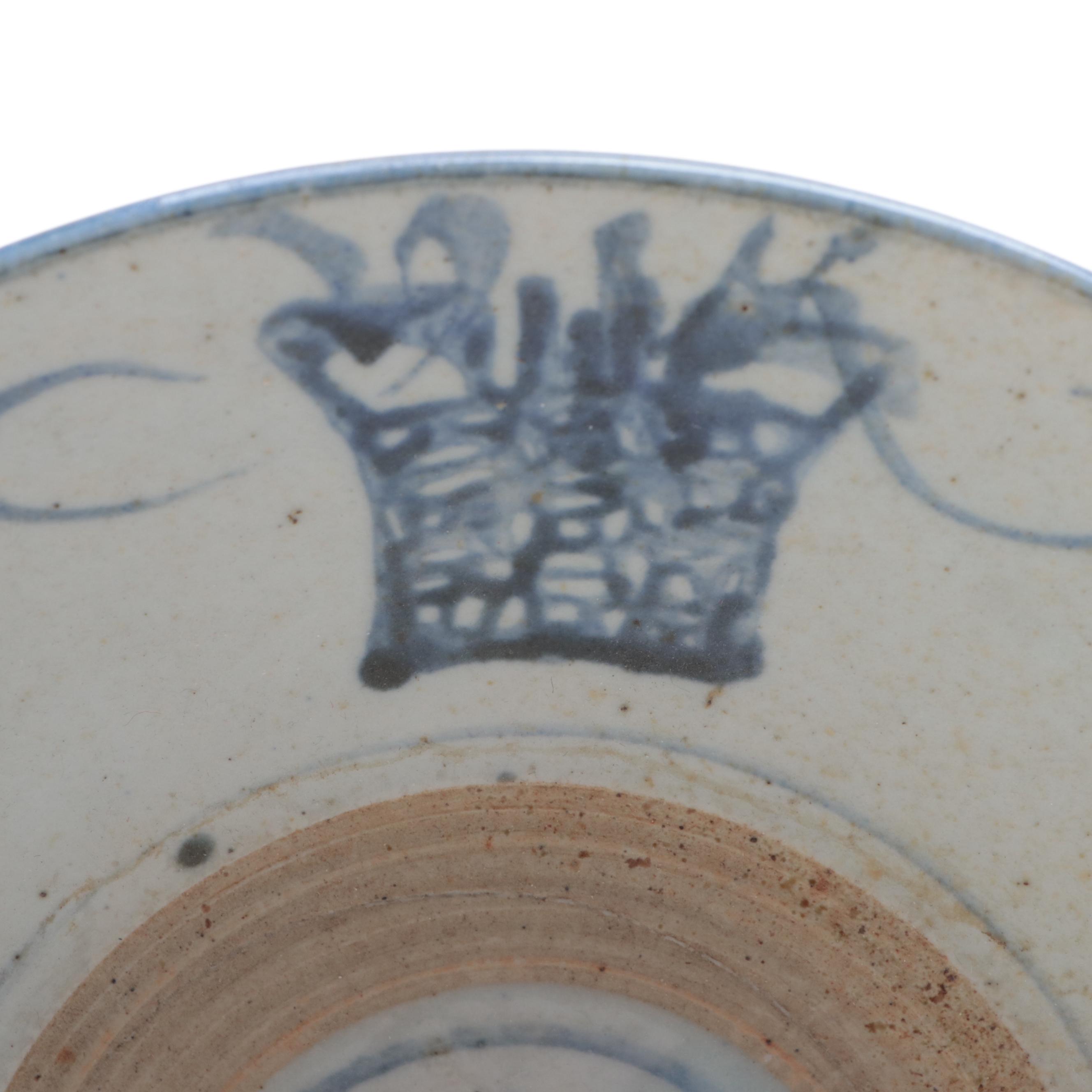 Chinese Earthenware Plate, Late Qing Dynasty