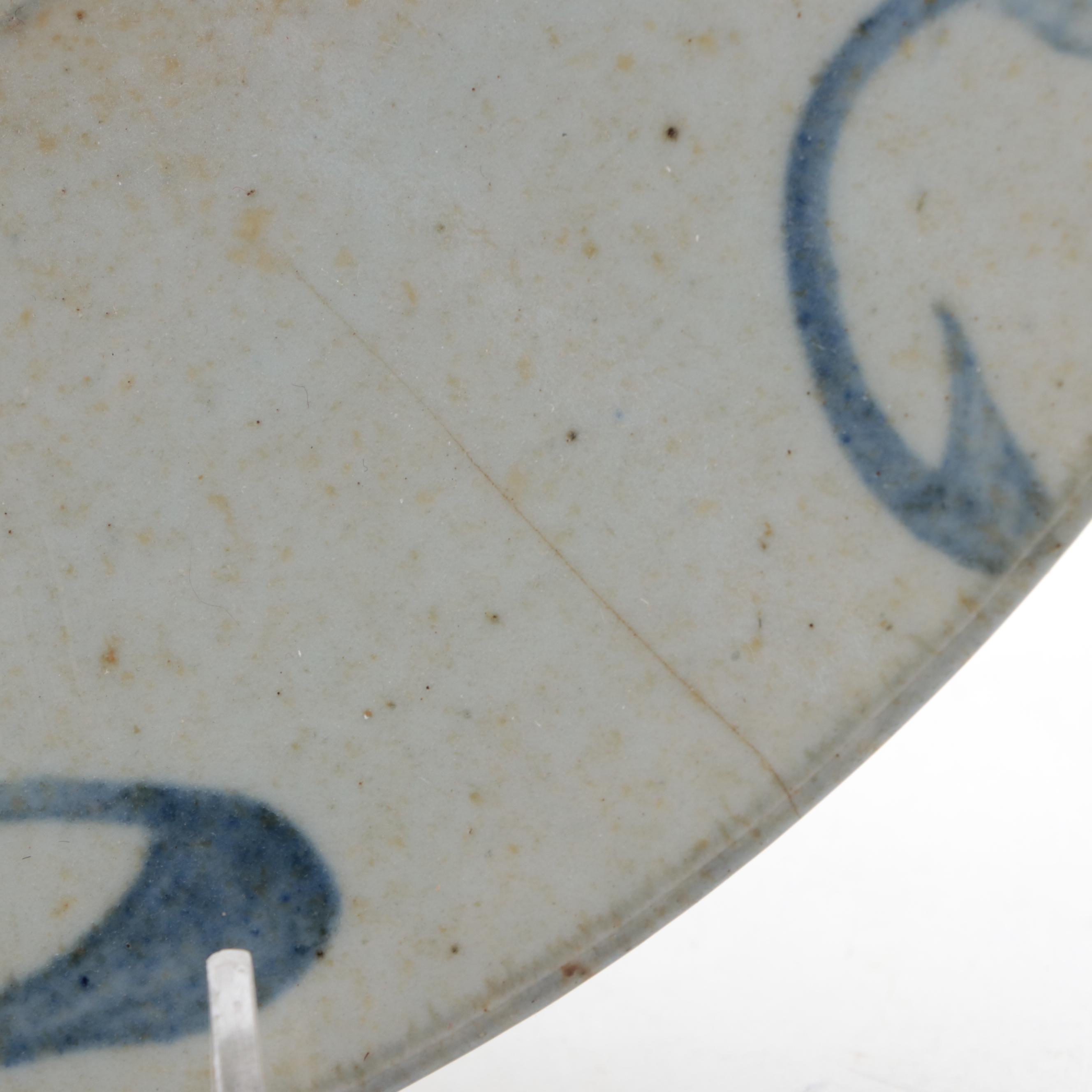 Chinese Earthenware Plate, Late Qing Dynasty