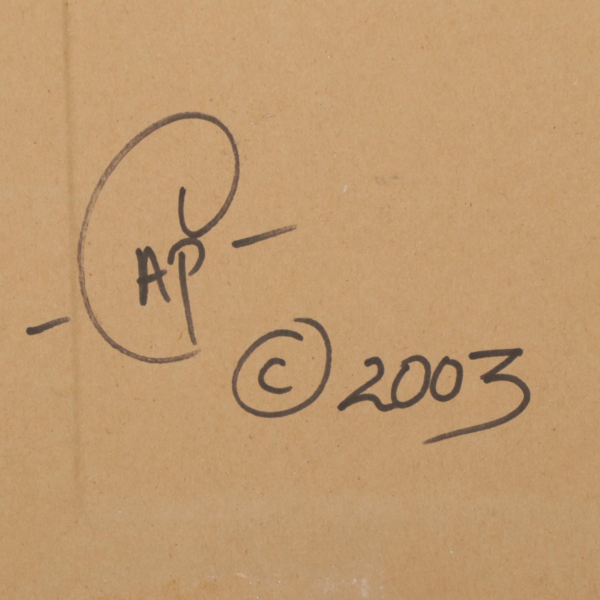 Blown Glass Heart with Wings and Hand-Embellished Wall Mirror