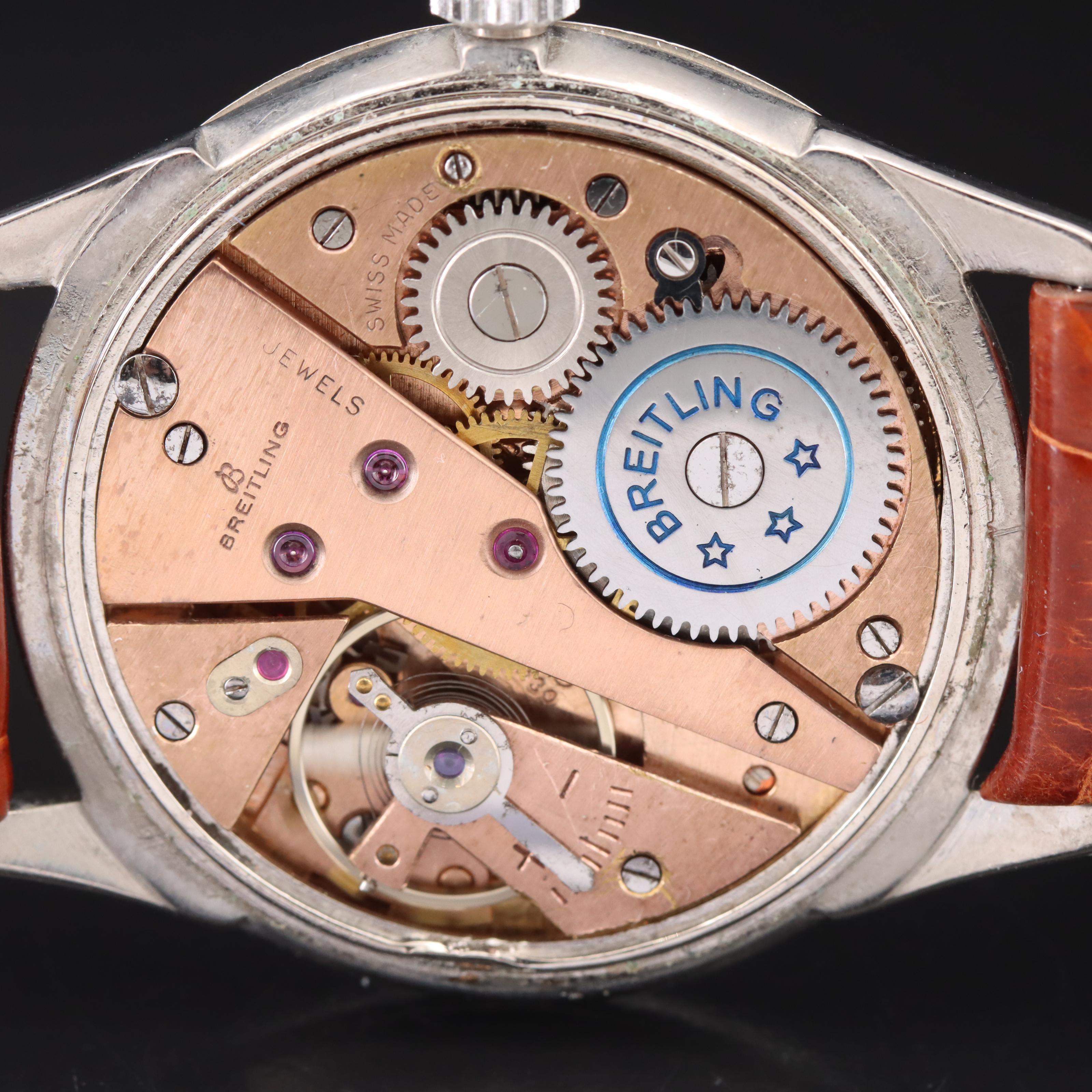 Vintage Breitling Stainless Steel Watch