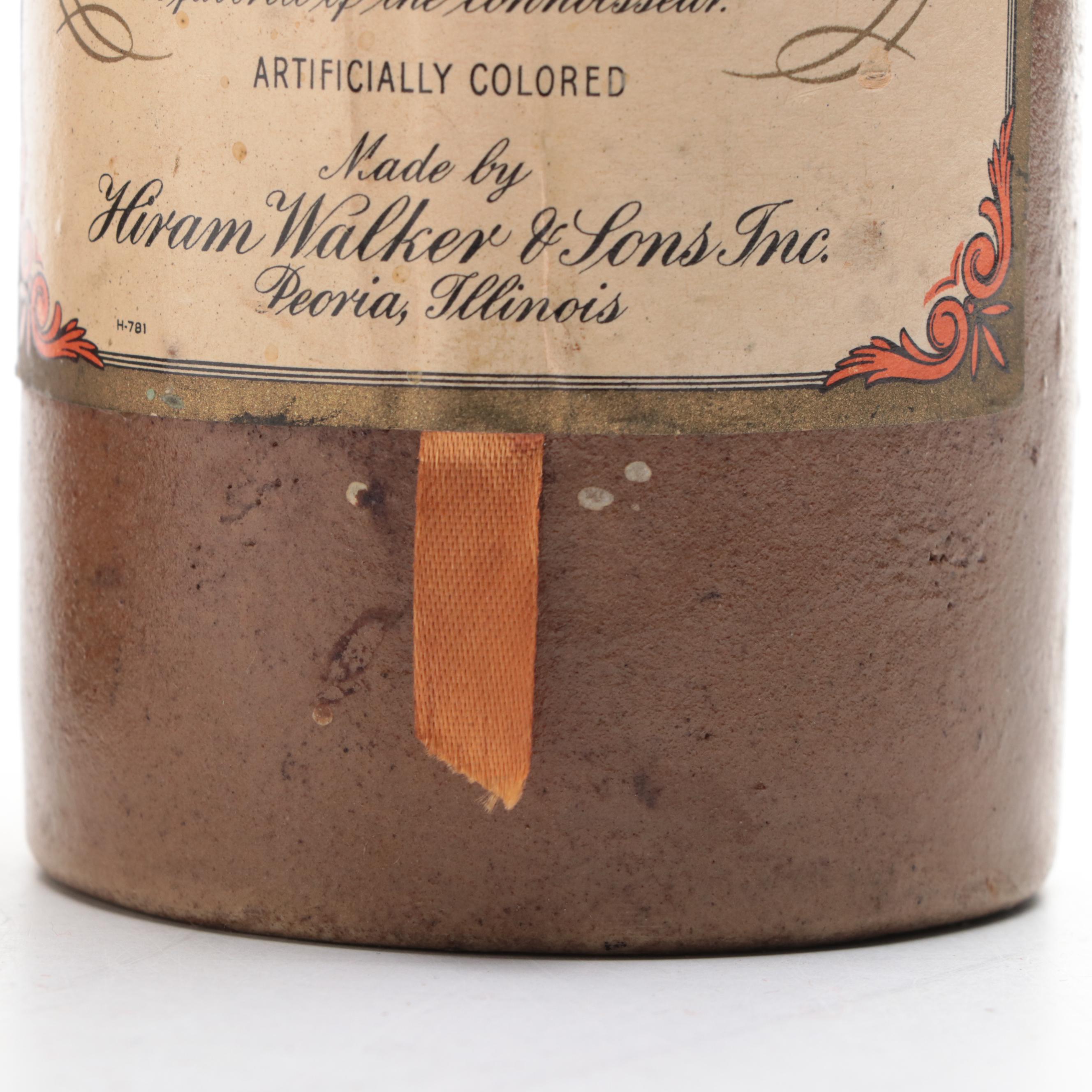 Triner's Bitter-Wine and Hiram Walker Orange Curaçao Bottles, Early 20th Century