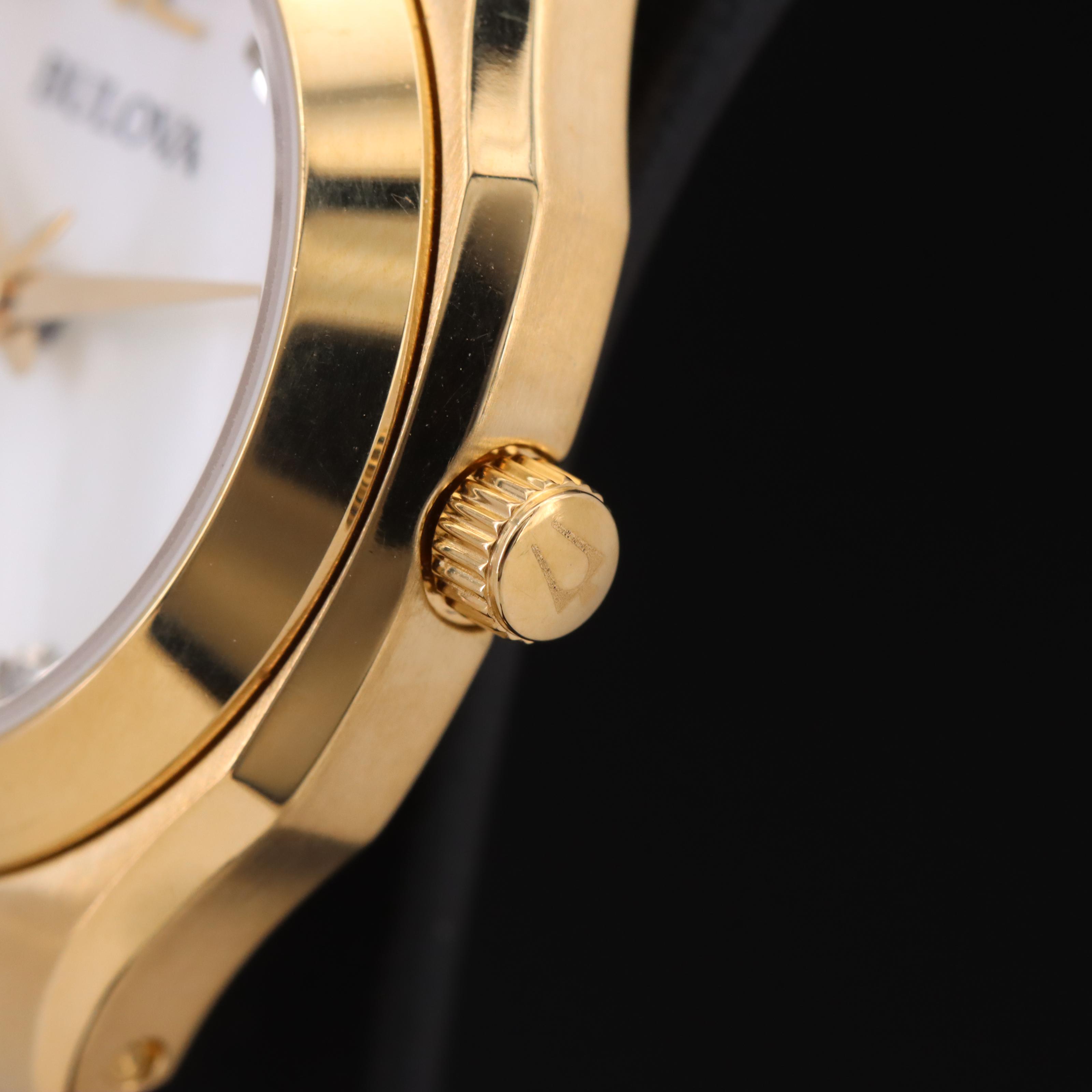 Bulova Mother-of-Pearl Diamond Dial Watch