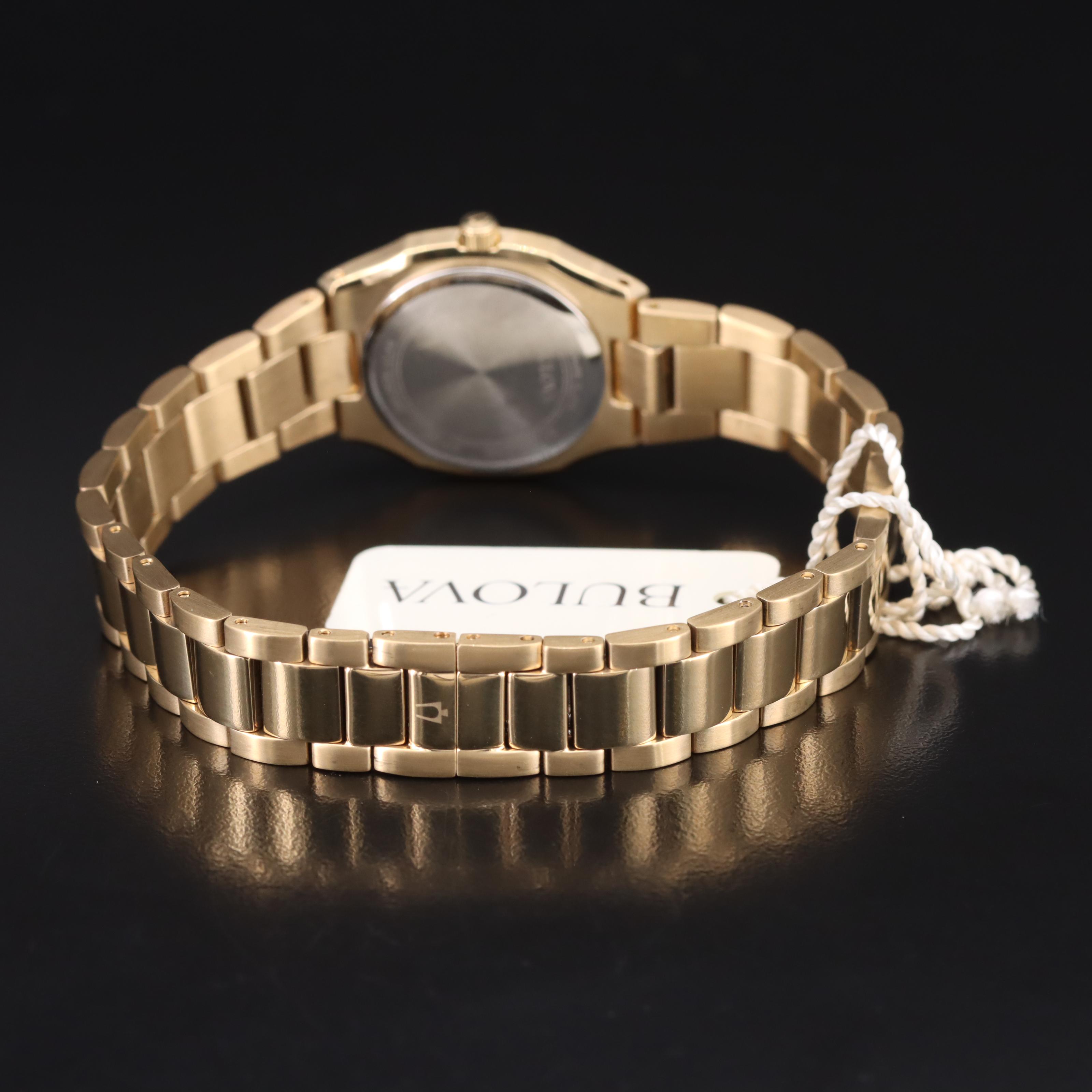 Bulova Mother-of-Pearl Diamond Dial Watch