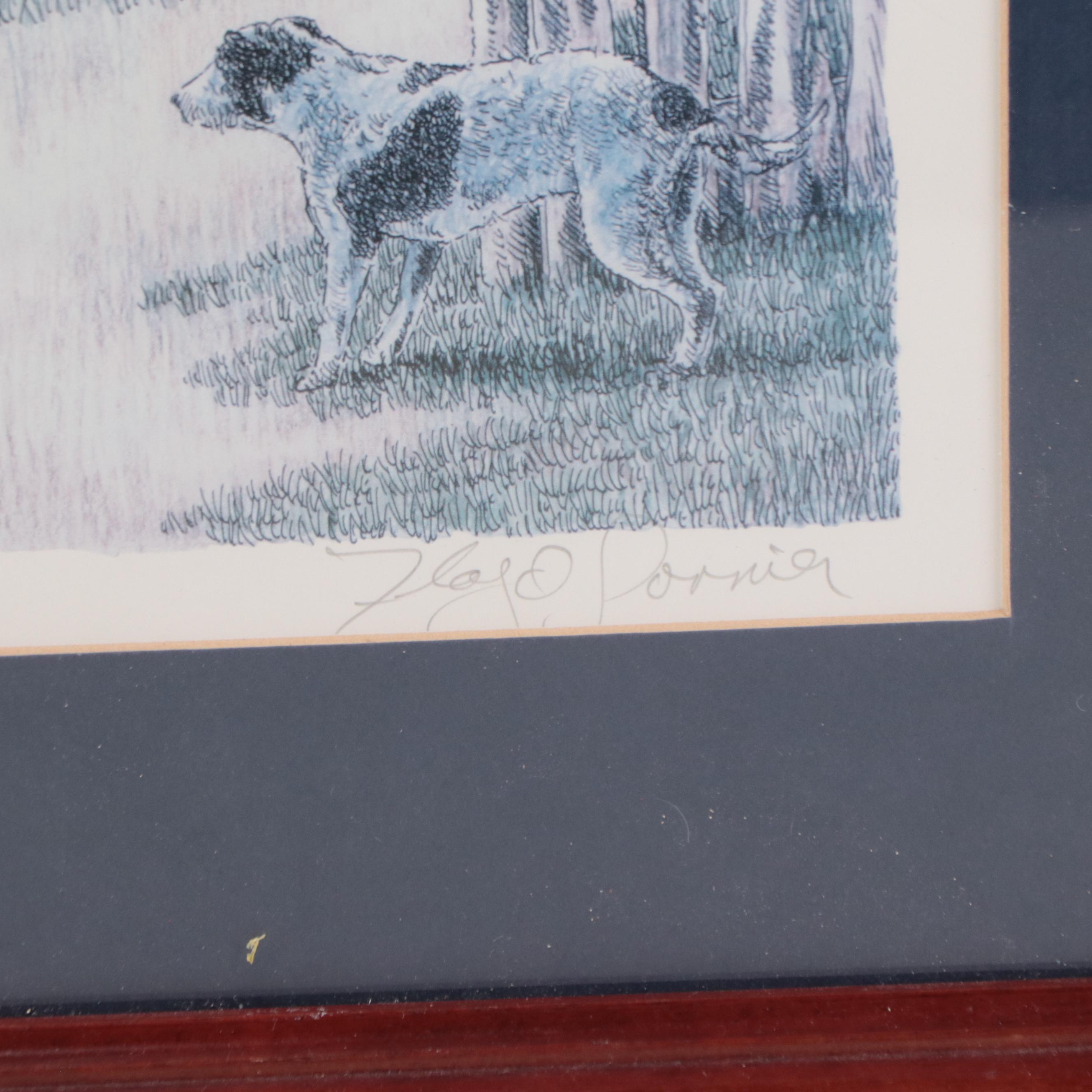 Floyd Sonnier Offset Lithograph "Tee-Mamou Mardi Gras Two-Step"