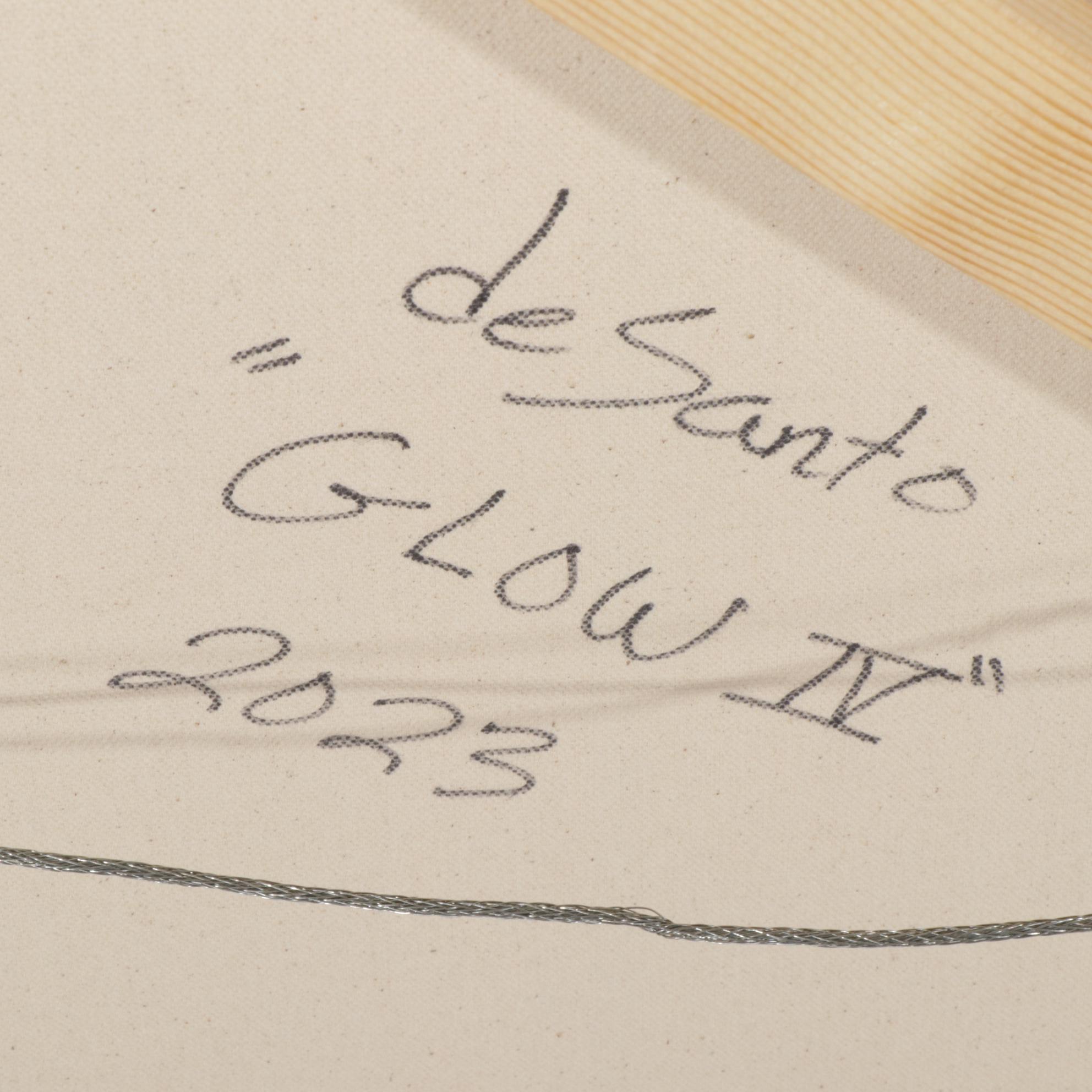 deSanto Op Art Acrylic Painting "Glow IV," 2023