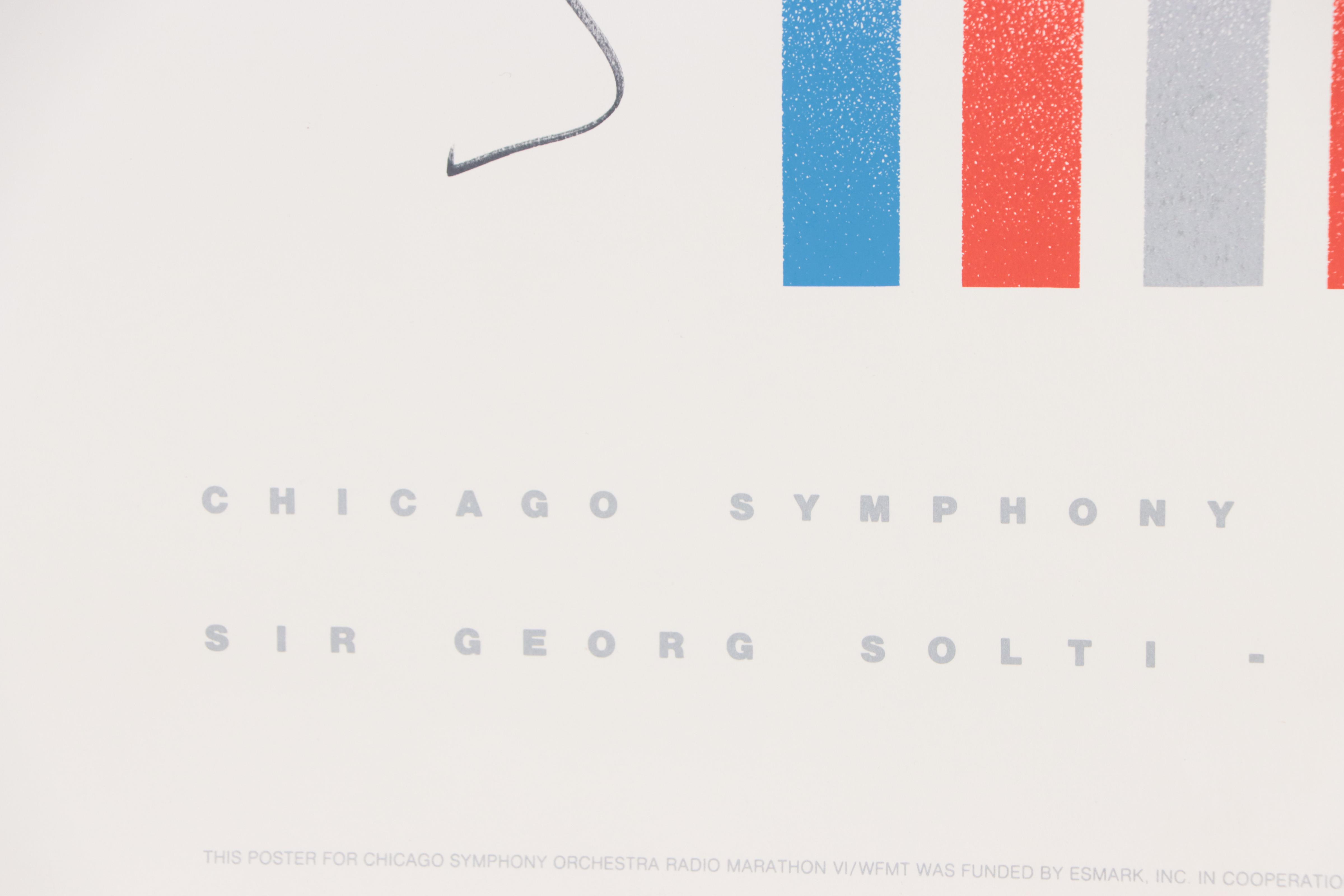 John Massey Serigraph Poster "Chicago Symphony Orchestra," 1981