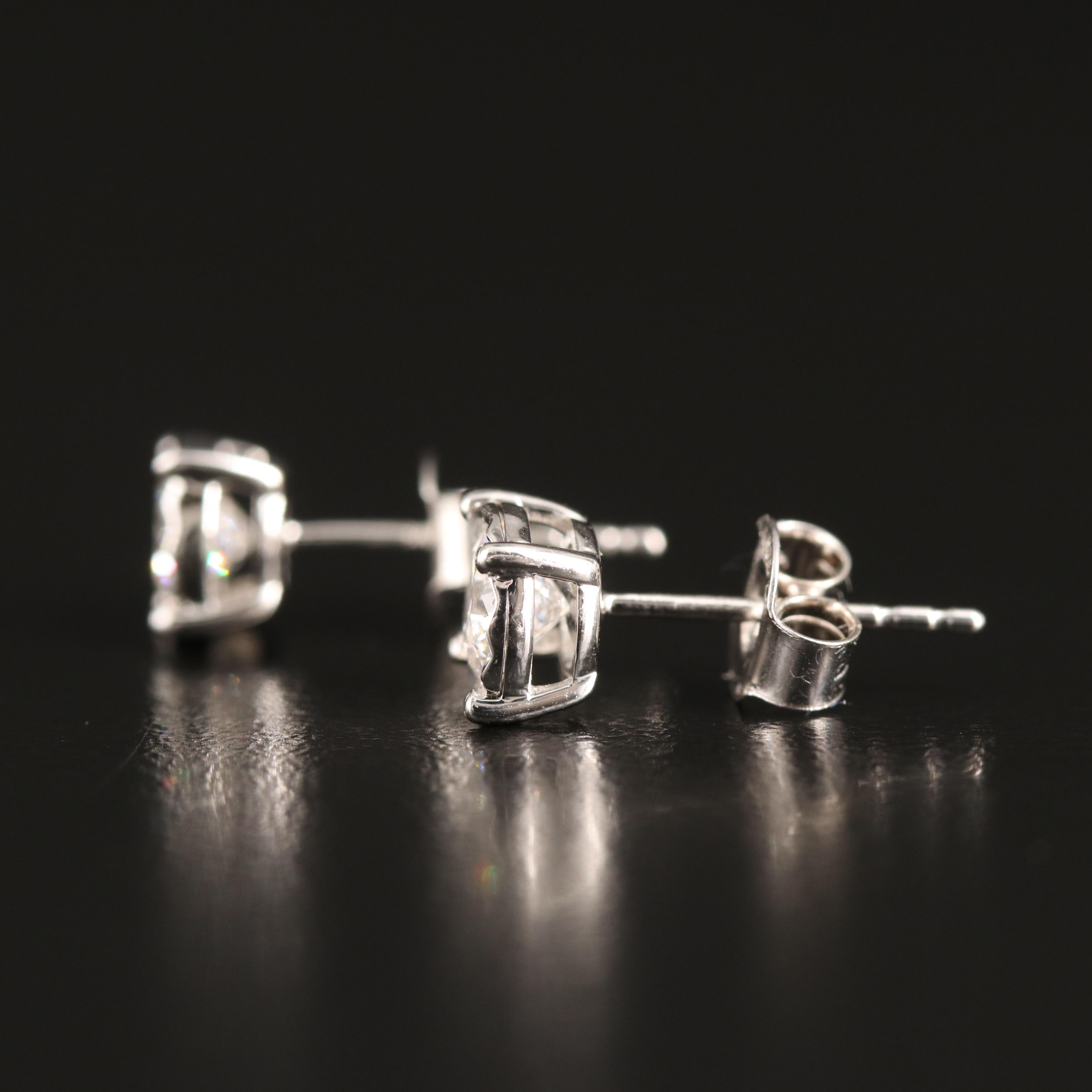 14K 0.78 CTW Lab Grown Diamond Stud Earrings