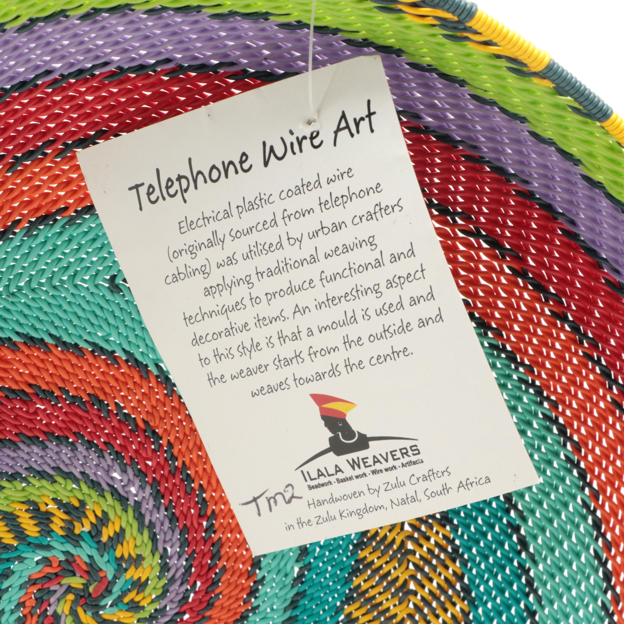 South African Ilala Weavers Zulu-Made Wire Baskets