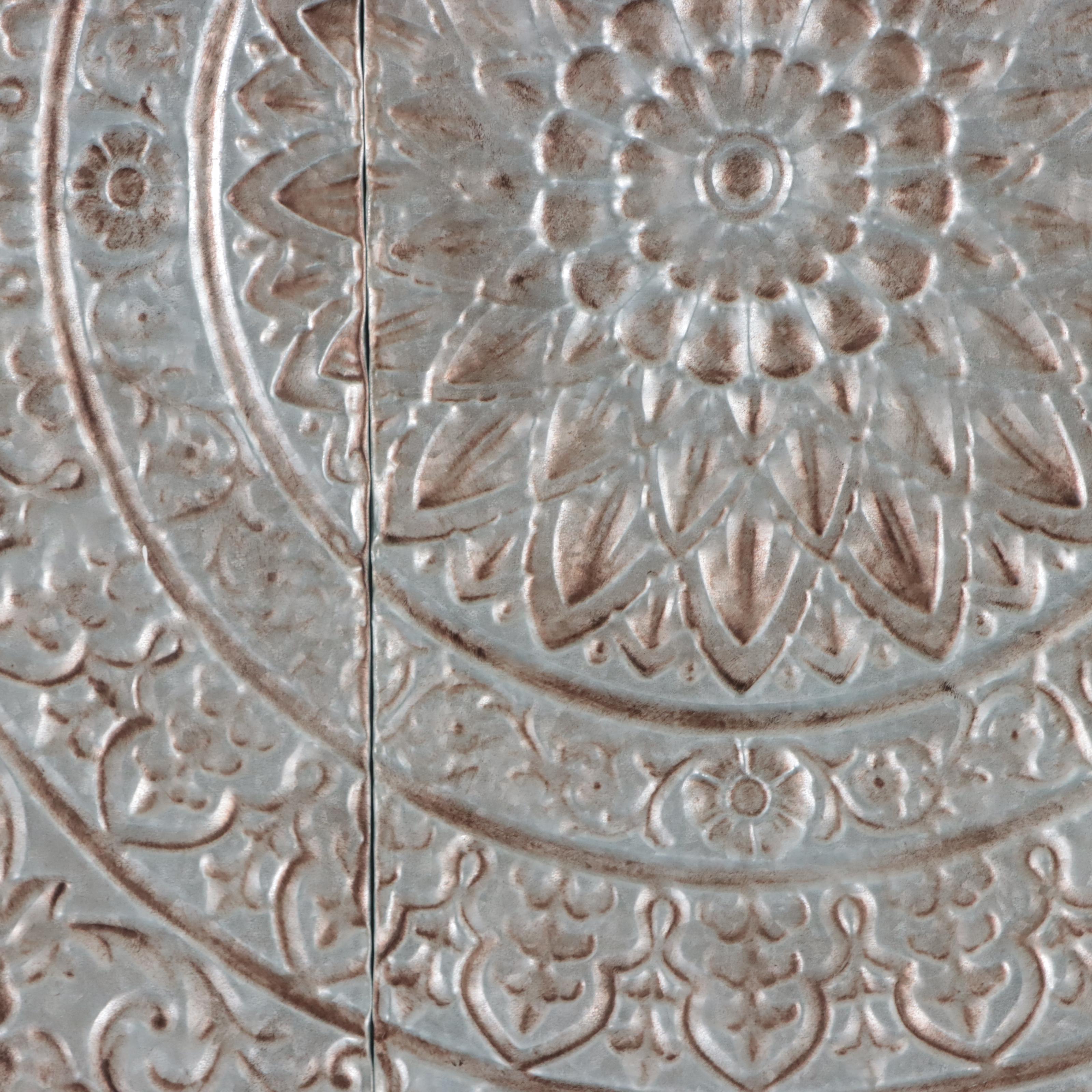 Decorative Embossed Metal Wall Hanging