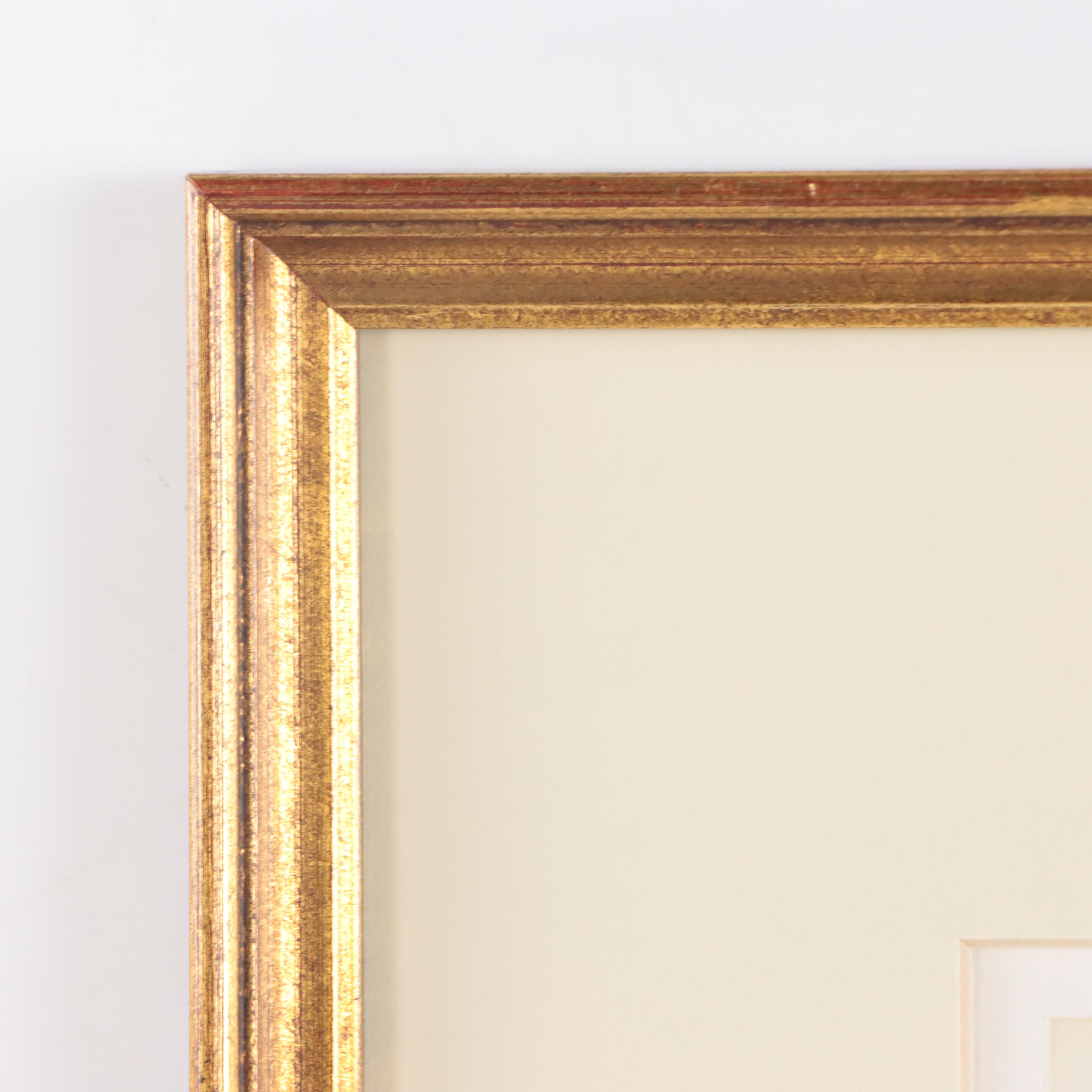 Elisabeth Clerget Etching With Aquatint "Hier et Aujourd' Hui"