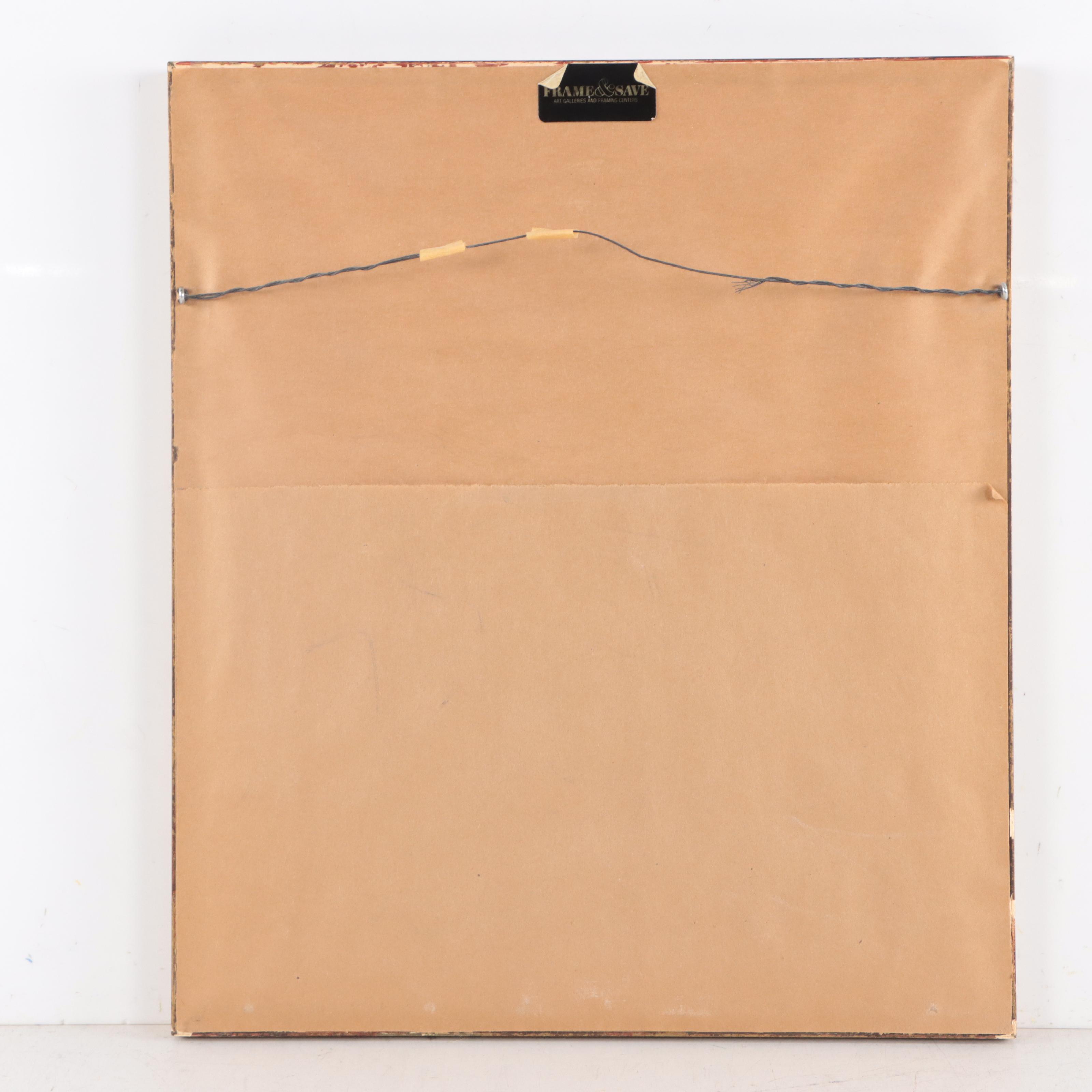 Elisabeth Clerget Etching With Aquatint "Hier et Aujourd' Hui"