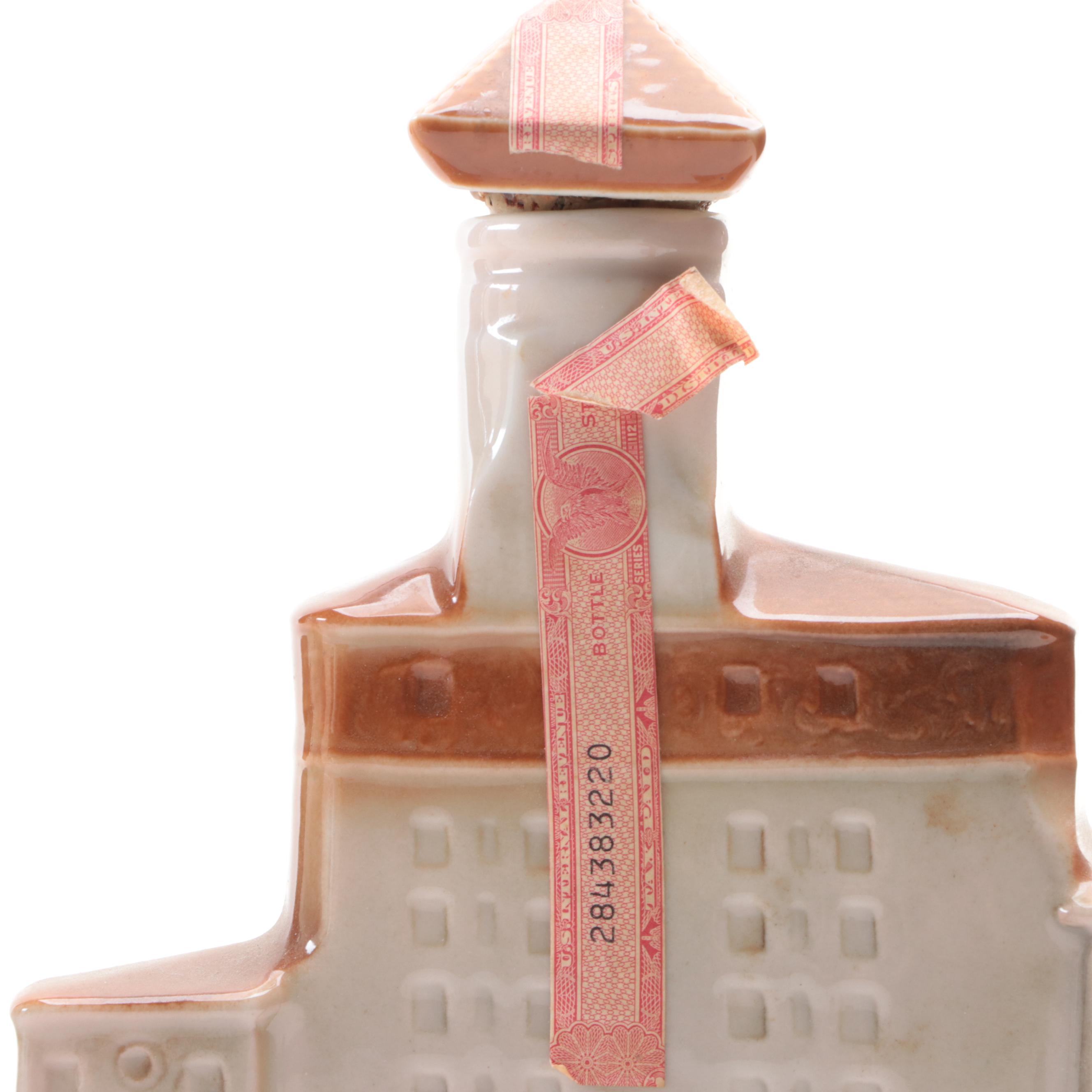 Ezra Brooks and Jim Beam Figural Porcelain Whiskey Decanters, Mid to Late 20th C