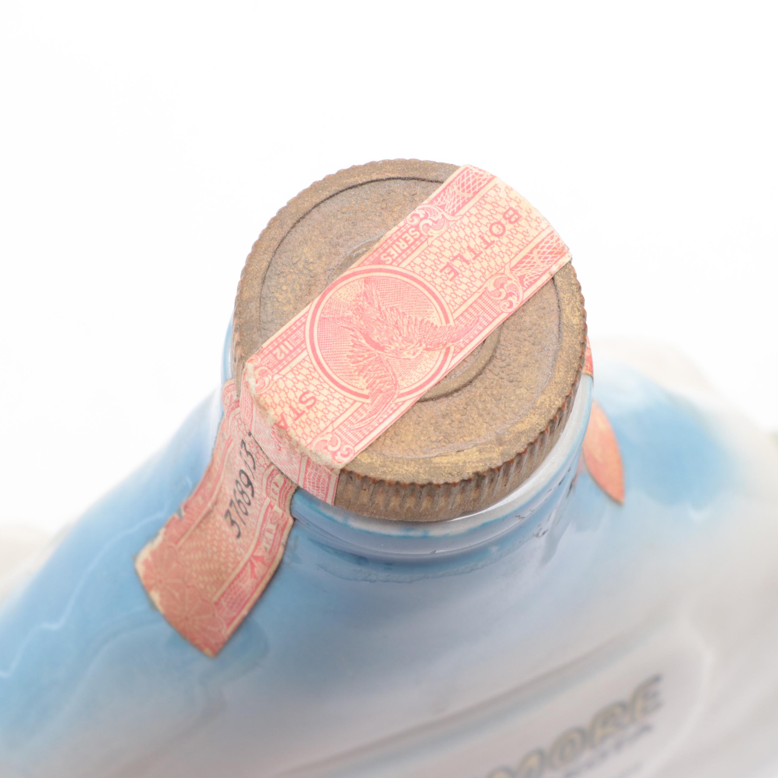 Ezra Brooks and Jim Beam Figural Porcelain Whiskey Decanters, Mid to Late 20th C