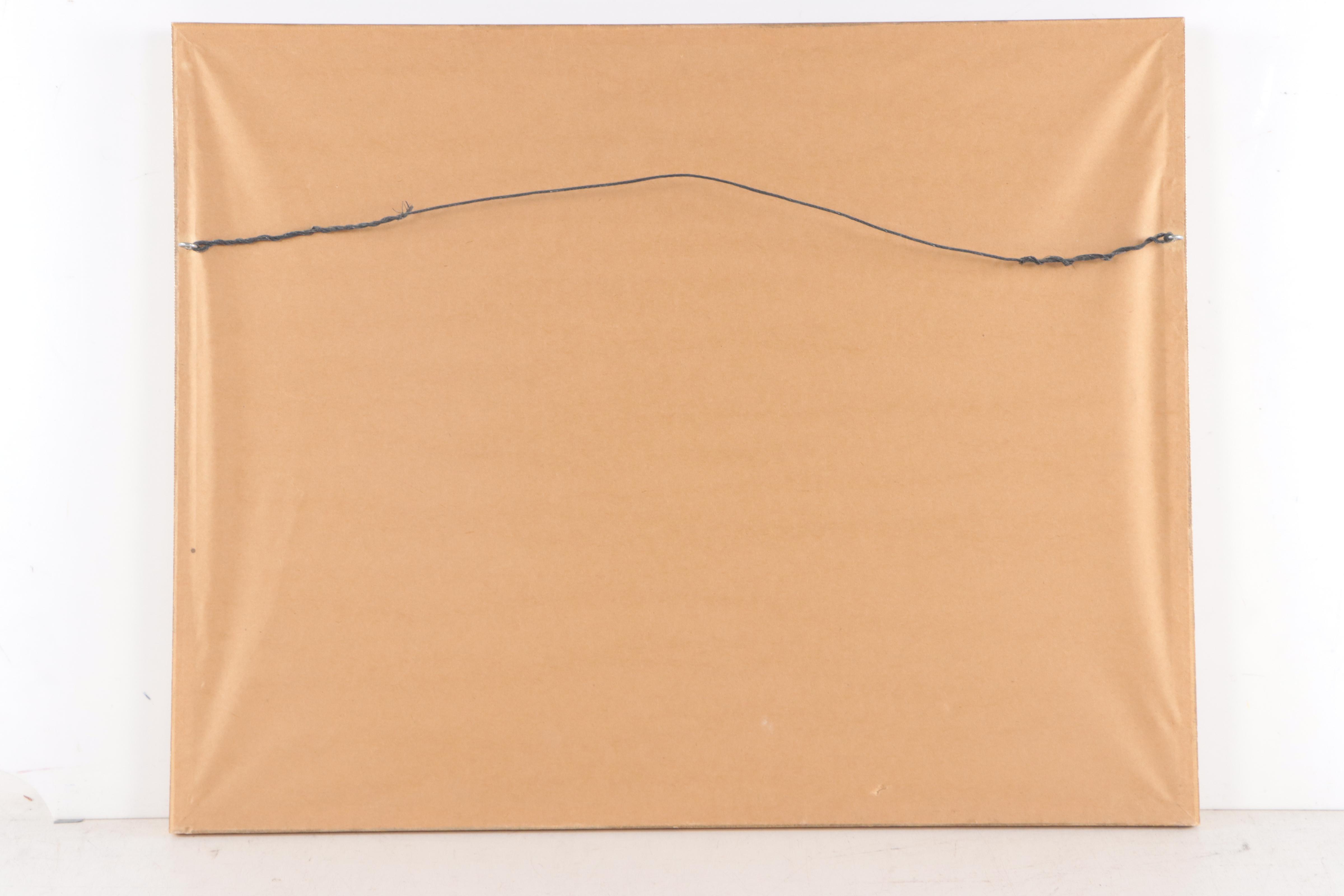 Floral Still Life Gouache Painting, Late 20th Century