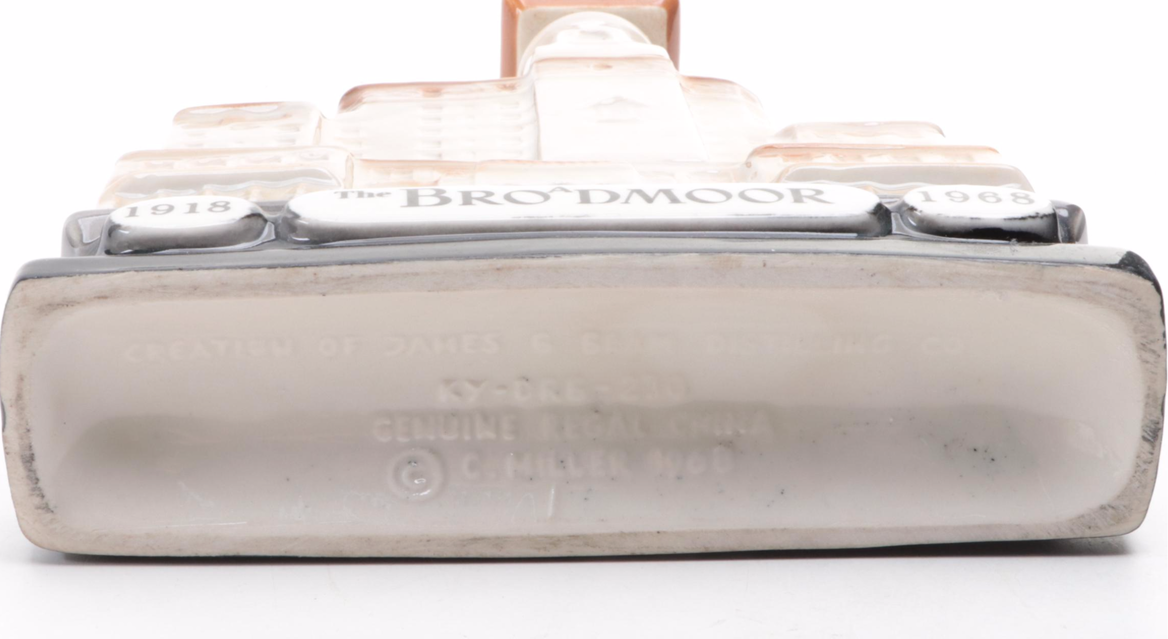 Ezra Brooks and Jim Beam Figural Porcelain Whiskey Decanters, Mid to Late 20th C