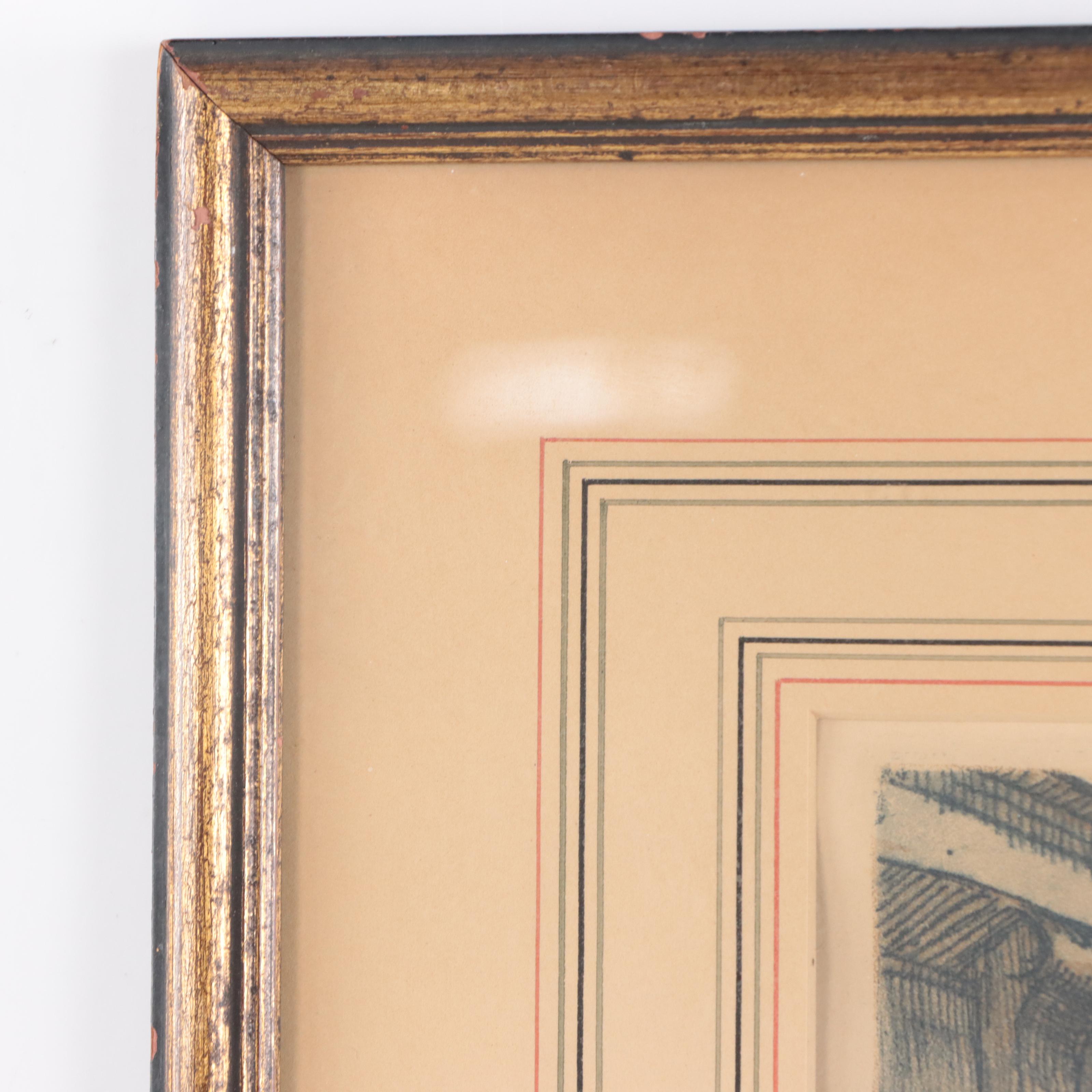 Tavík František Šimon Paris Riverside Genre Aquatint