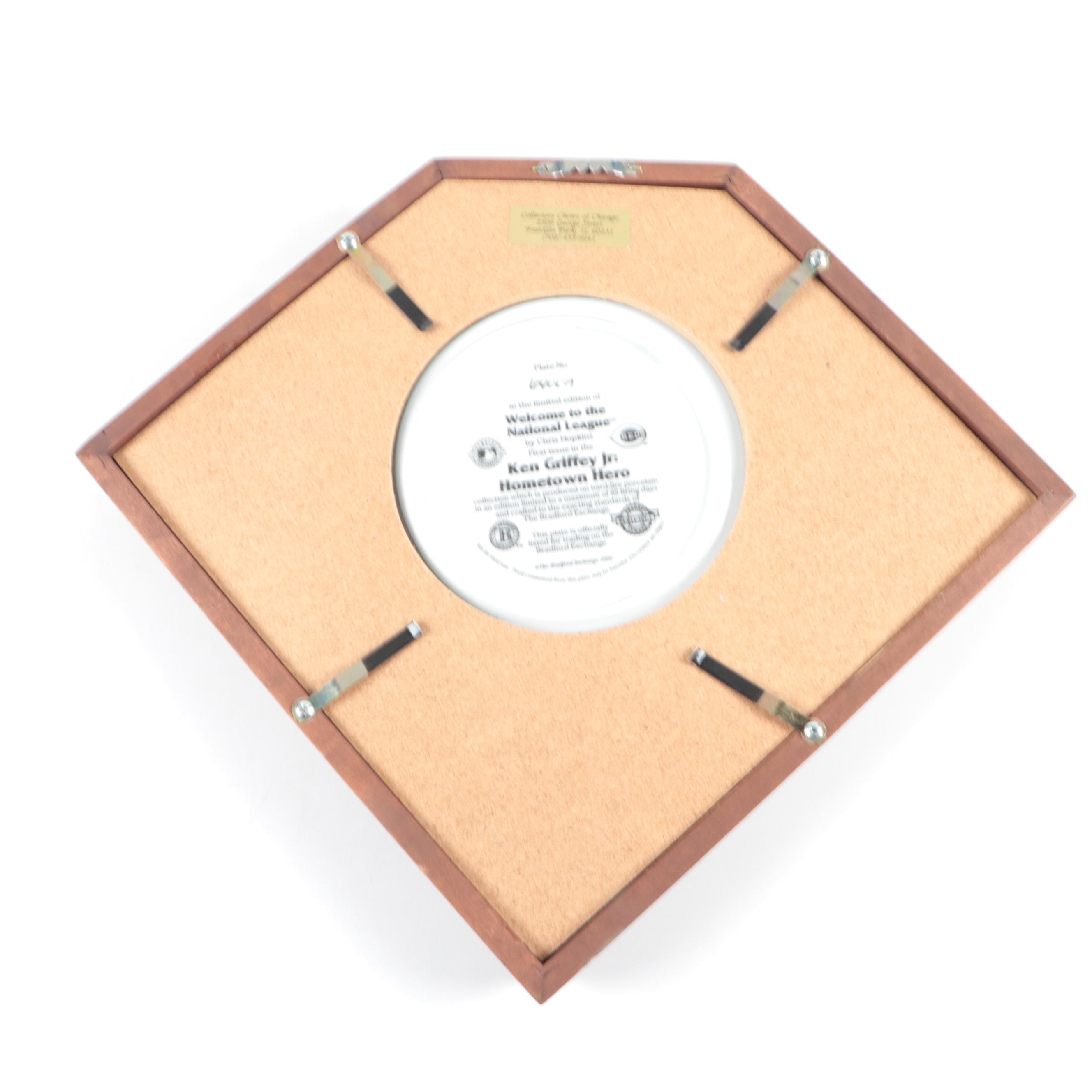 Bradford Exchange Ken Griffey Jr. Signed Cincinnati Reds Collector Plate, 2000