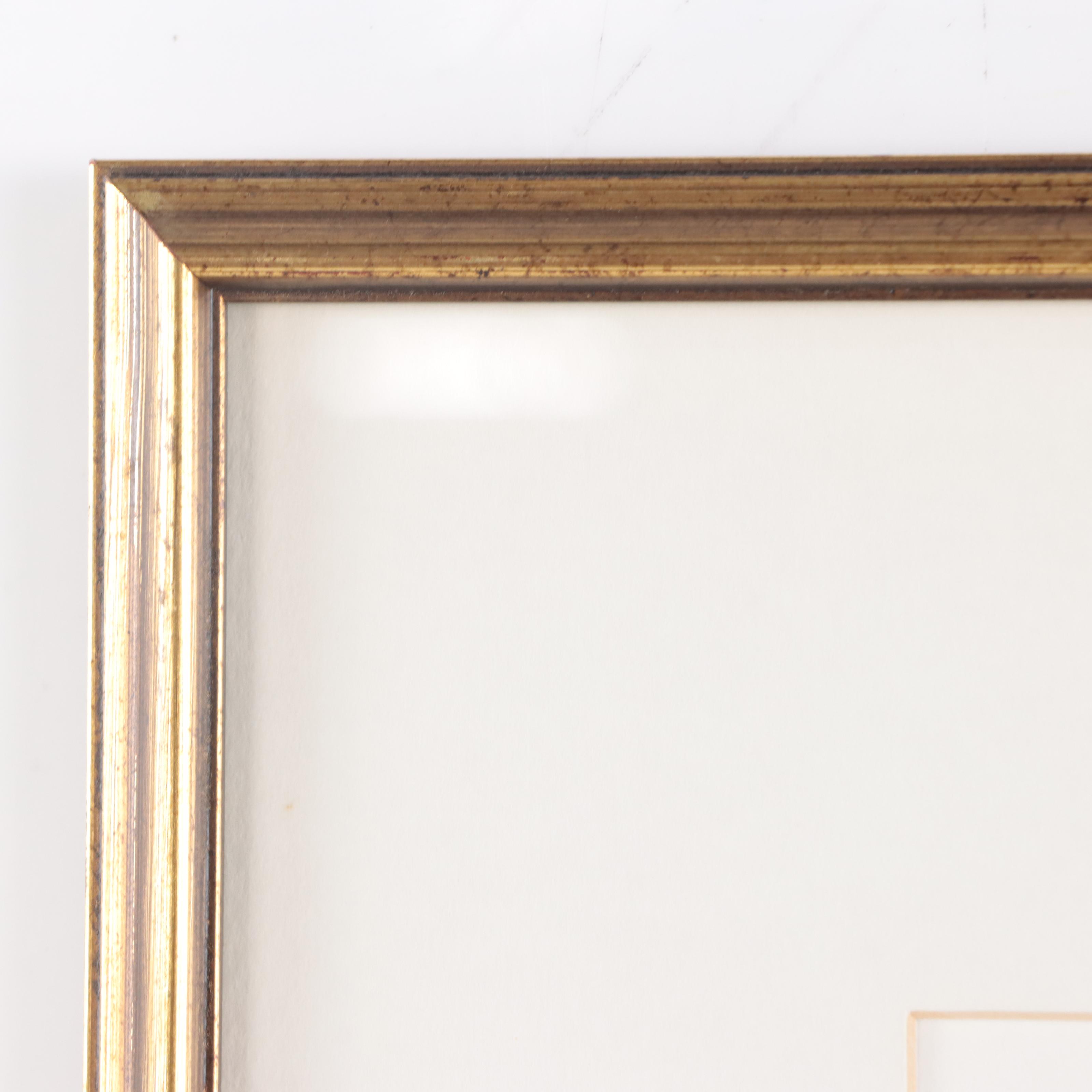 Hand-Colored Etching "Rothenburg ob der Tauber"