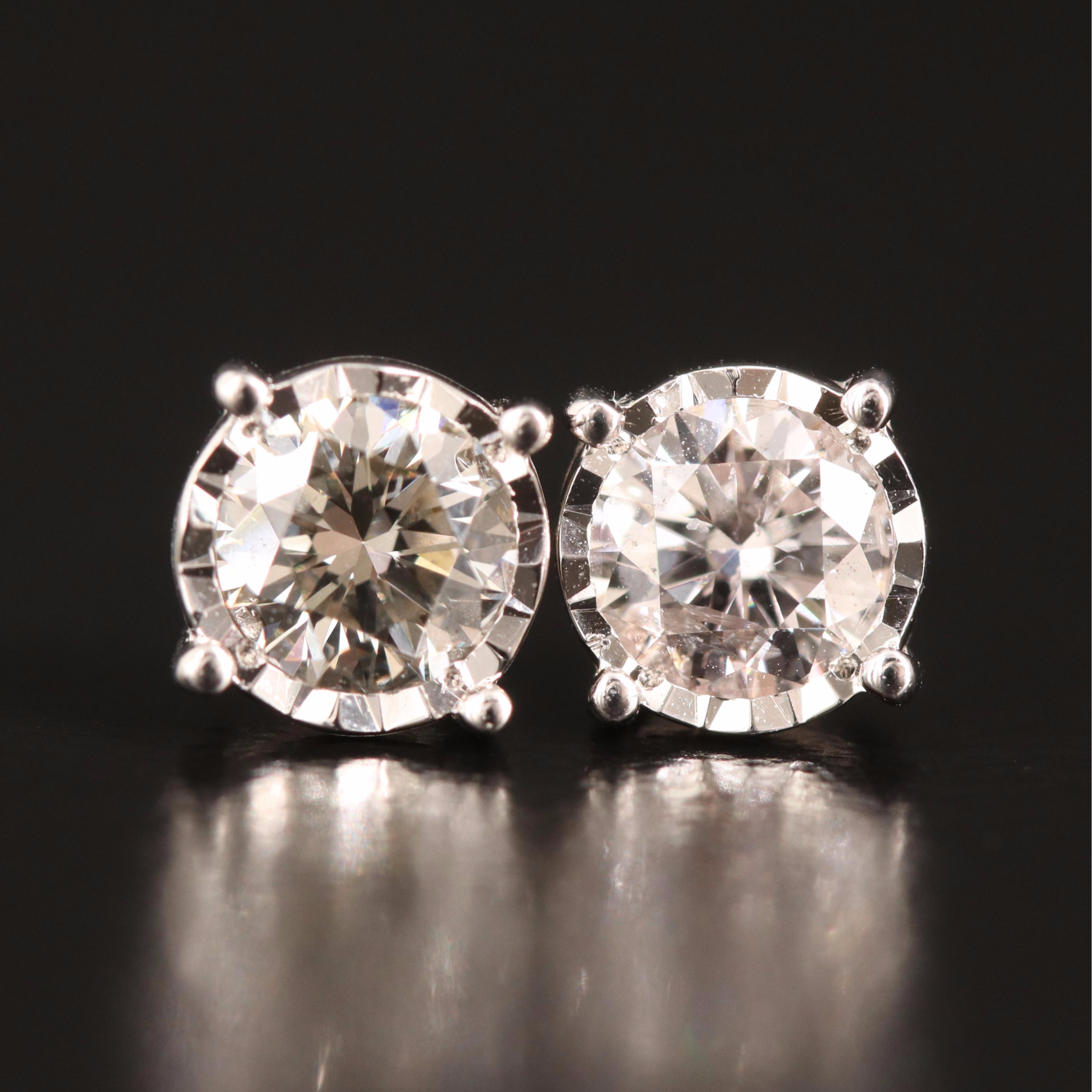 14K 0.78 CTW Lab Grown Diamond Stud Earrings