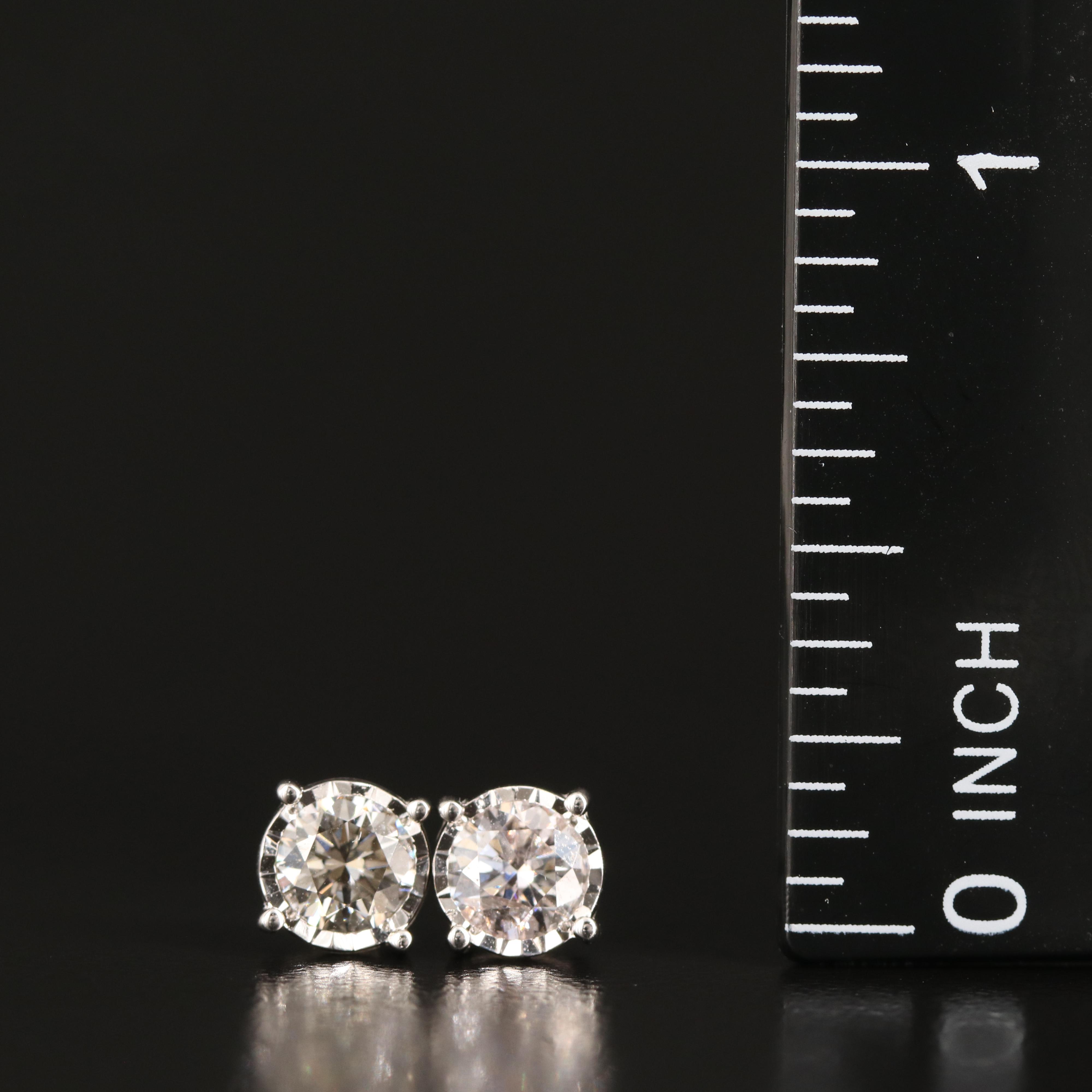 14K 0.78 CTW Lab Grown Diamond Stud Earrings