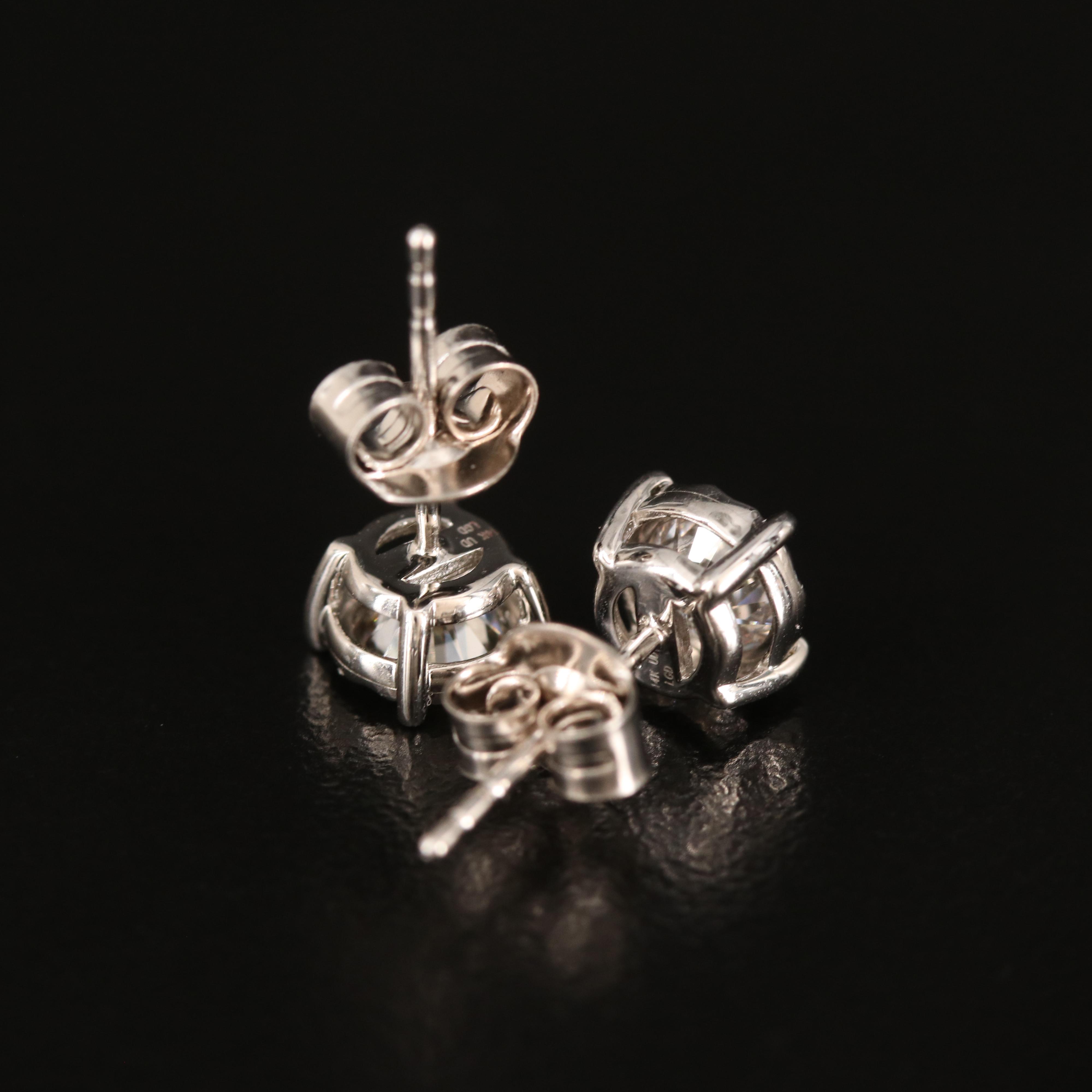 14K 0.78 CTW Lab Grown Diamond Stud Earrings