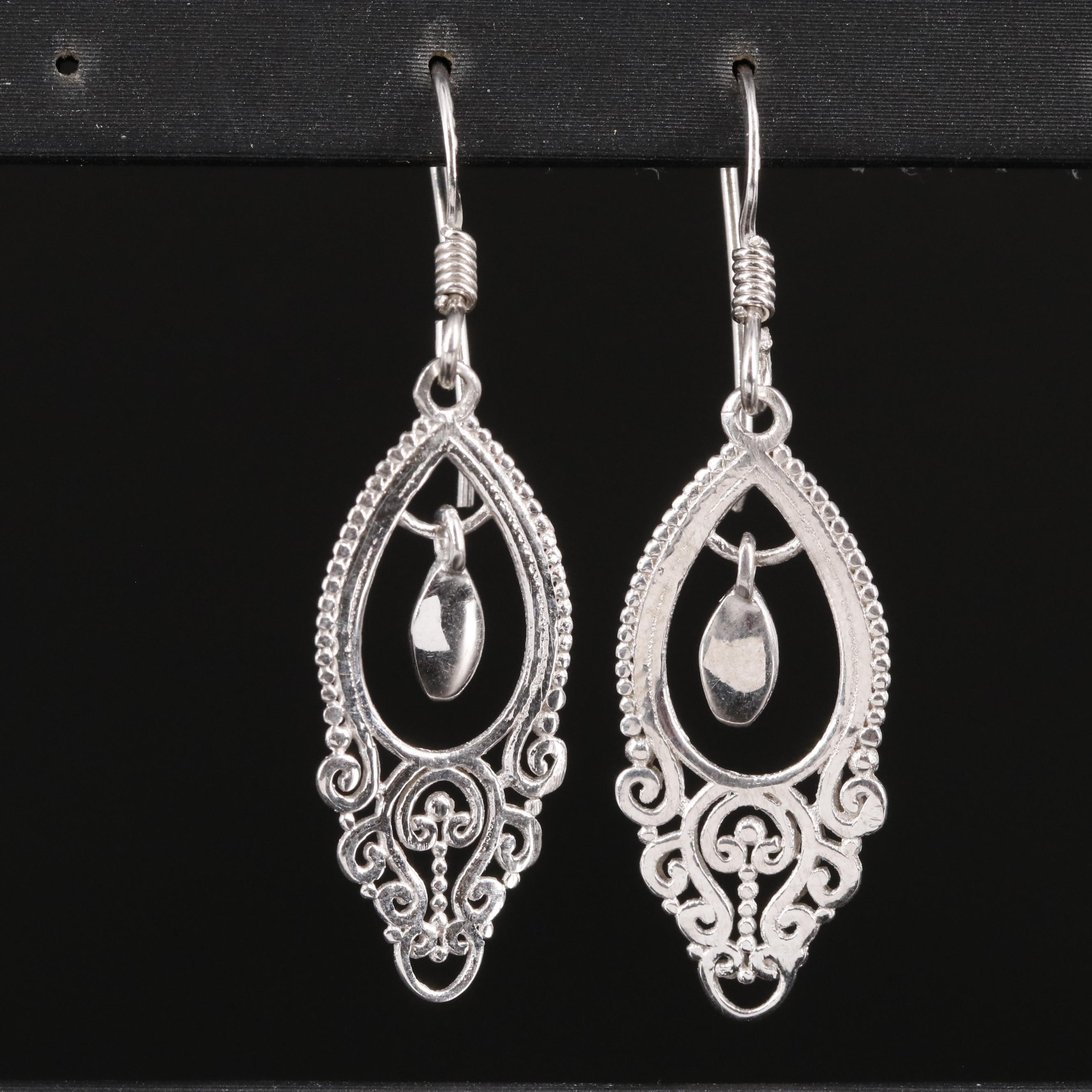 Sterling Drop Earrings