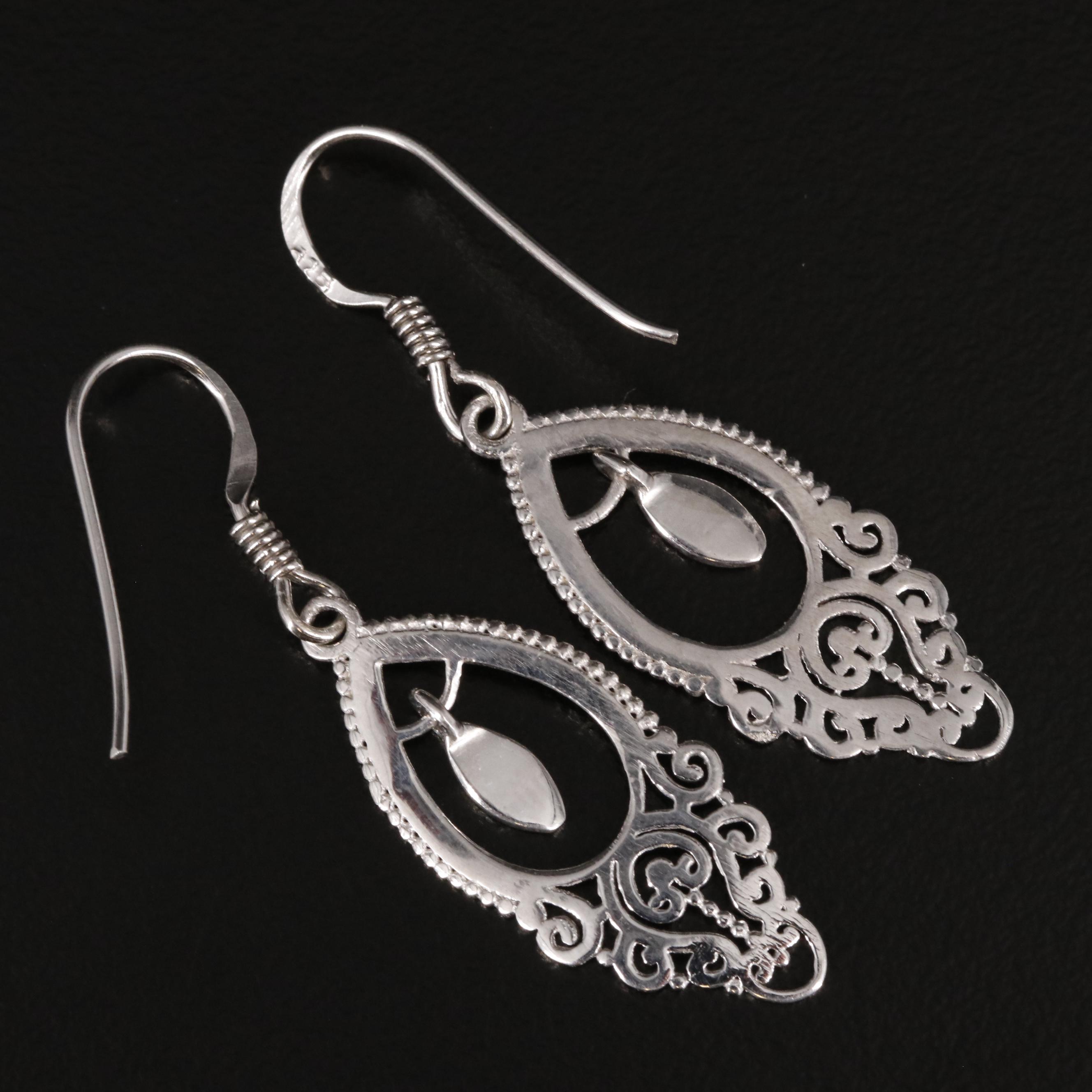 Sterling Drop Earrings