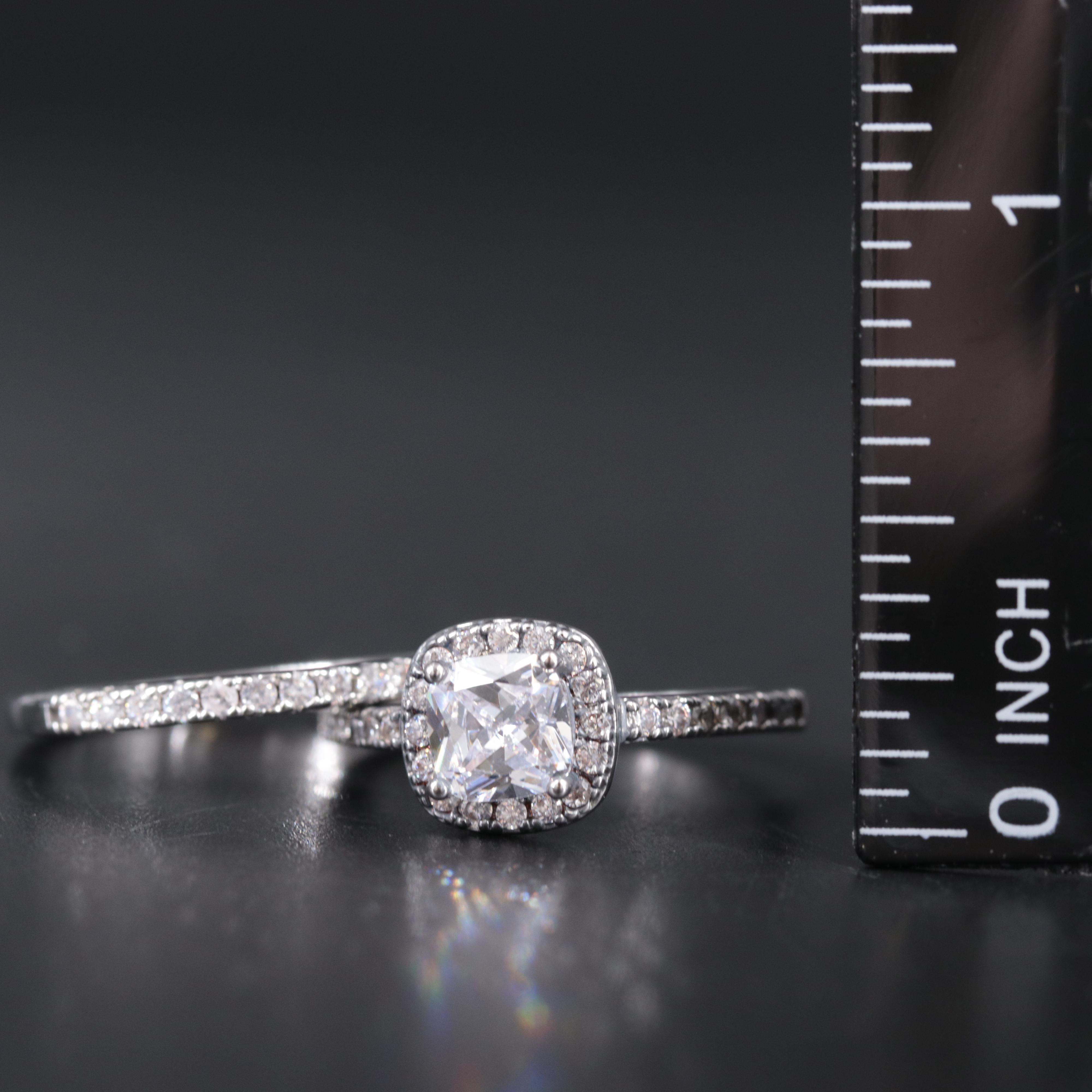 Cubic Zirconia Ring Set