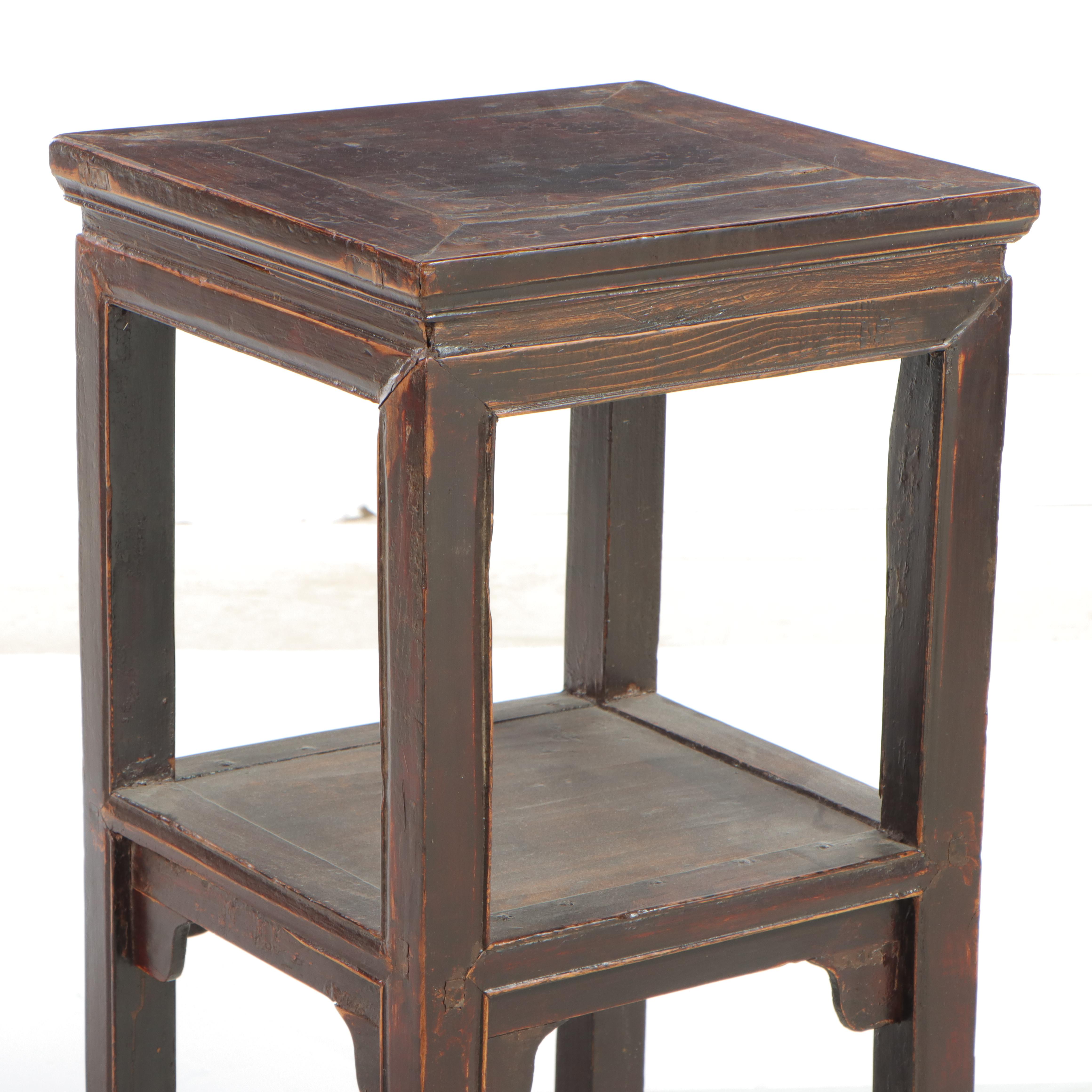 Pair of Chinese Hardwood Plant Stands