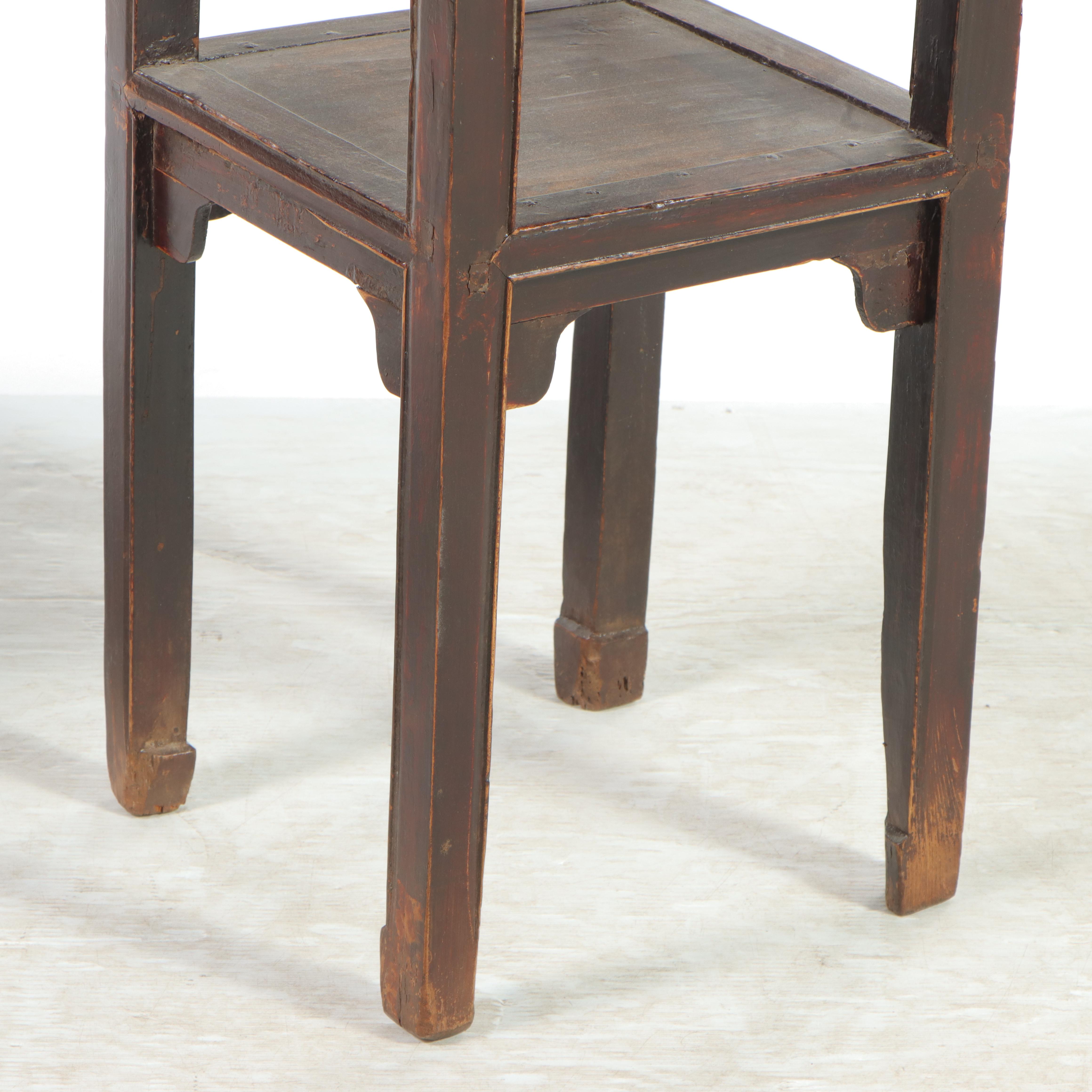 Pair of Chinese Hardwood Plant Stands
