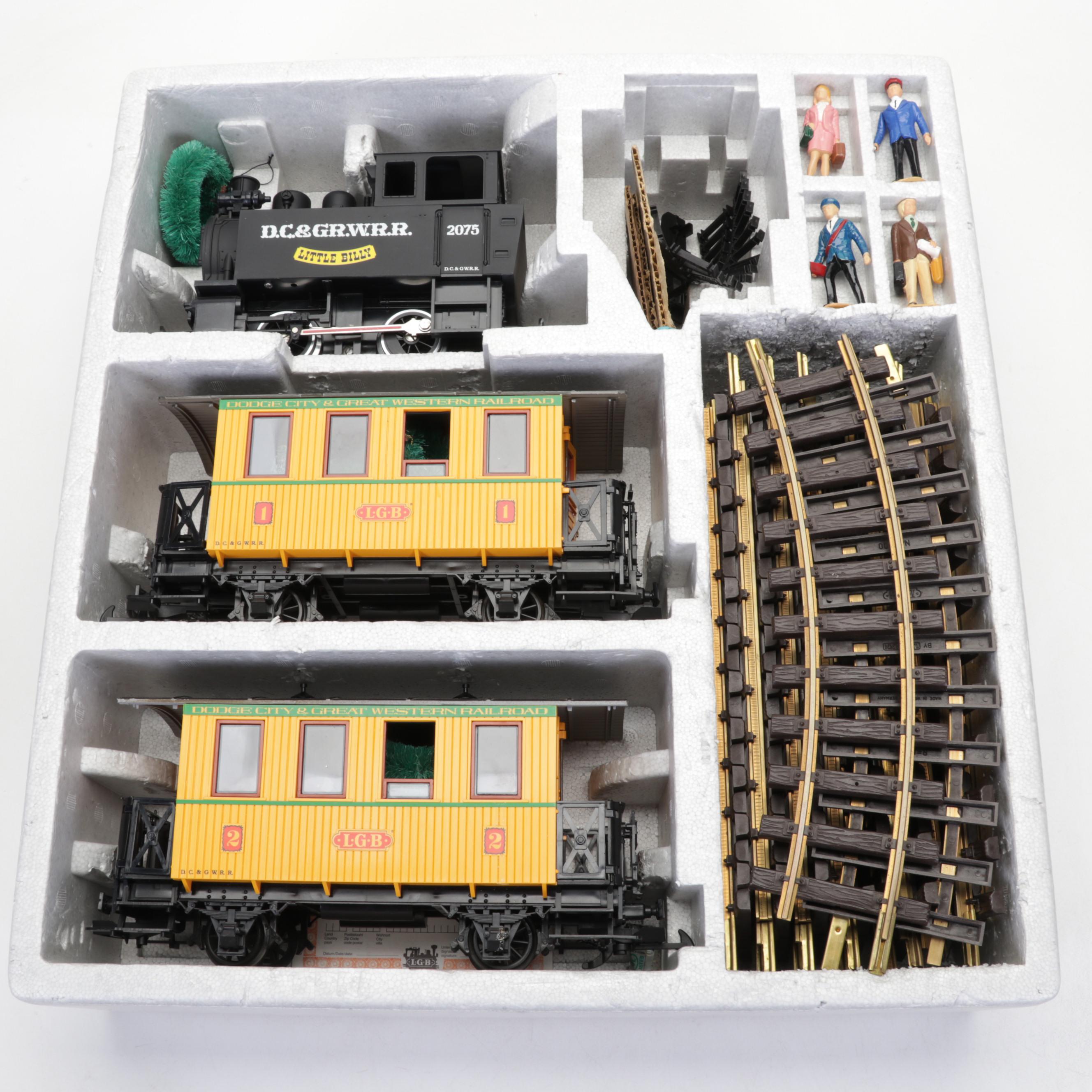 LGB G-Scale "Dodge City & Great Western Railroad" Passenger Train Set and More