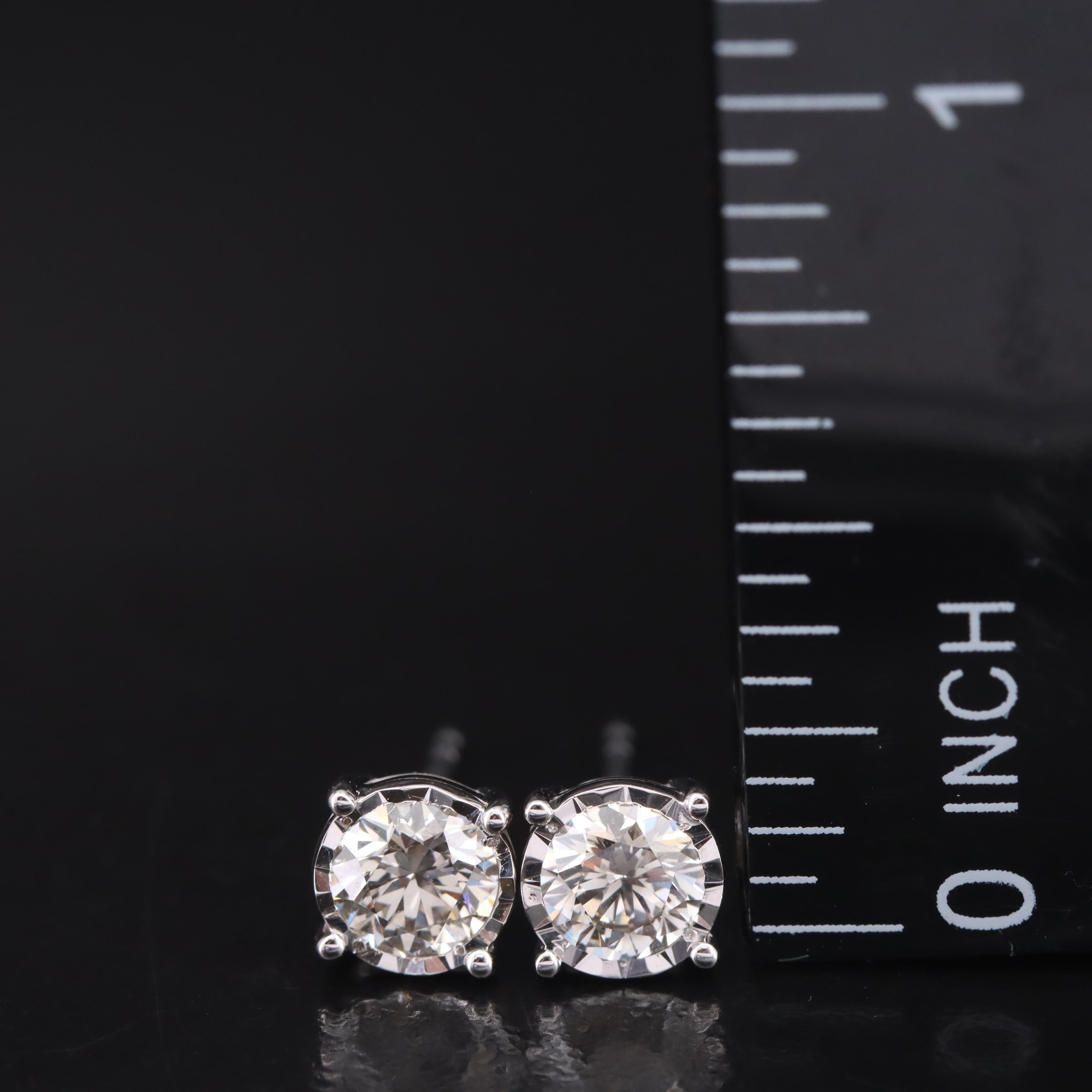 14K Lab Grown Diamond Stud Earrings