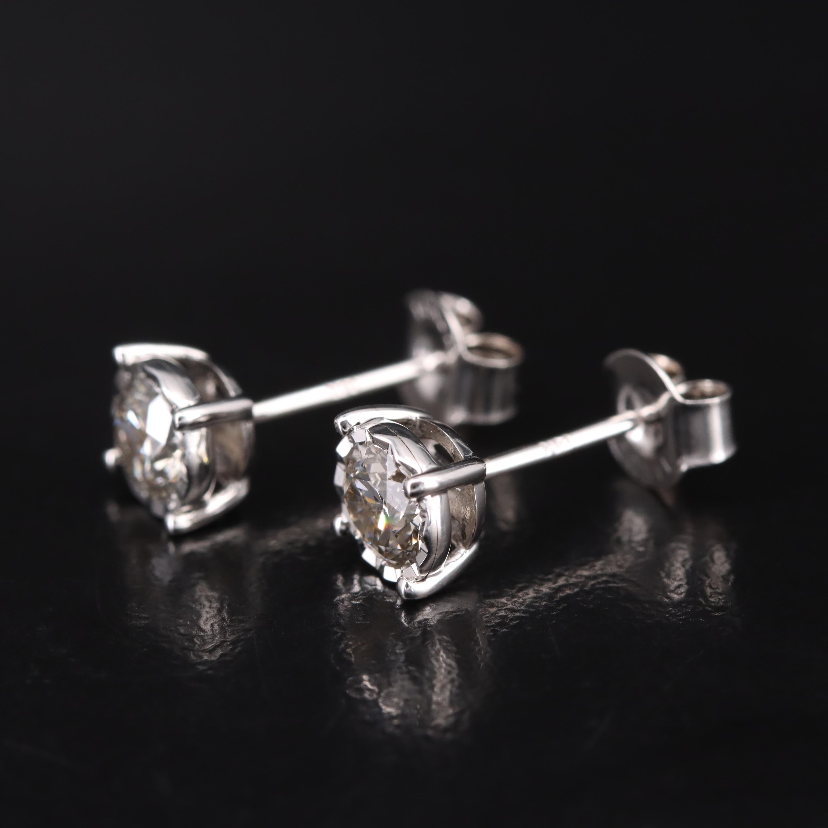 14K Lab Grown Diamond Stud Earrings