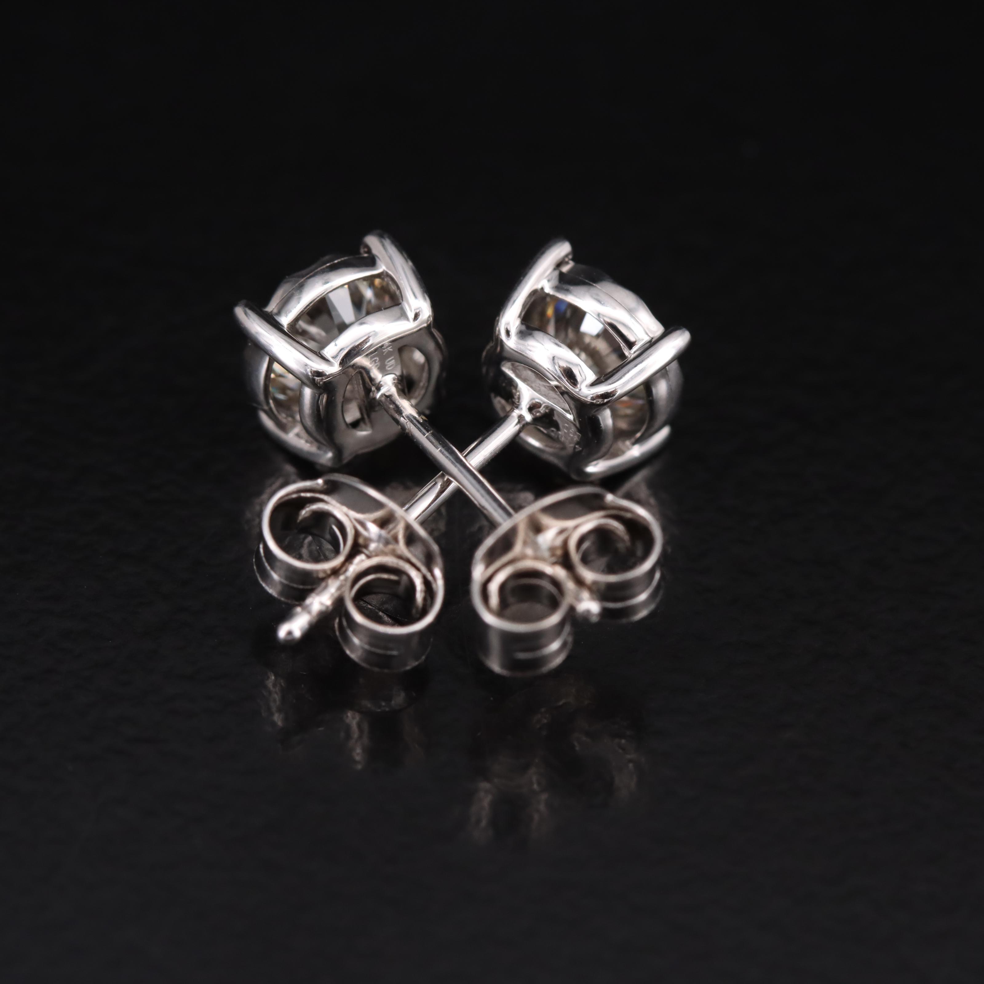 14K Lab Grown Diamond Stud Earrings