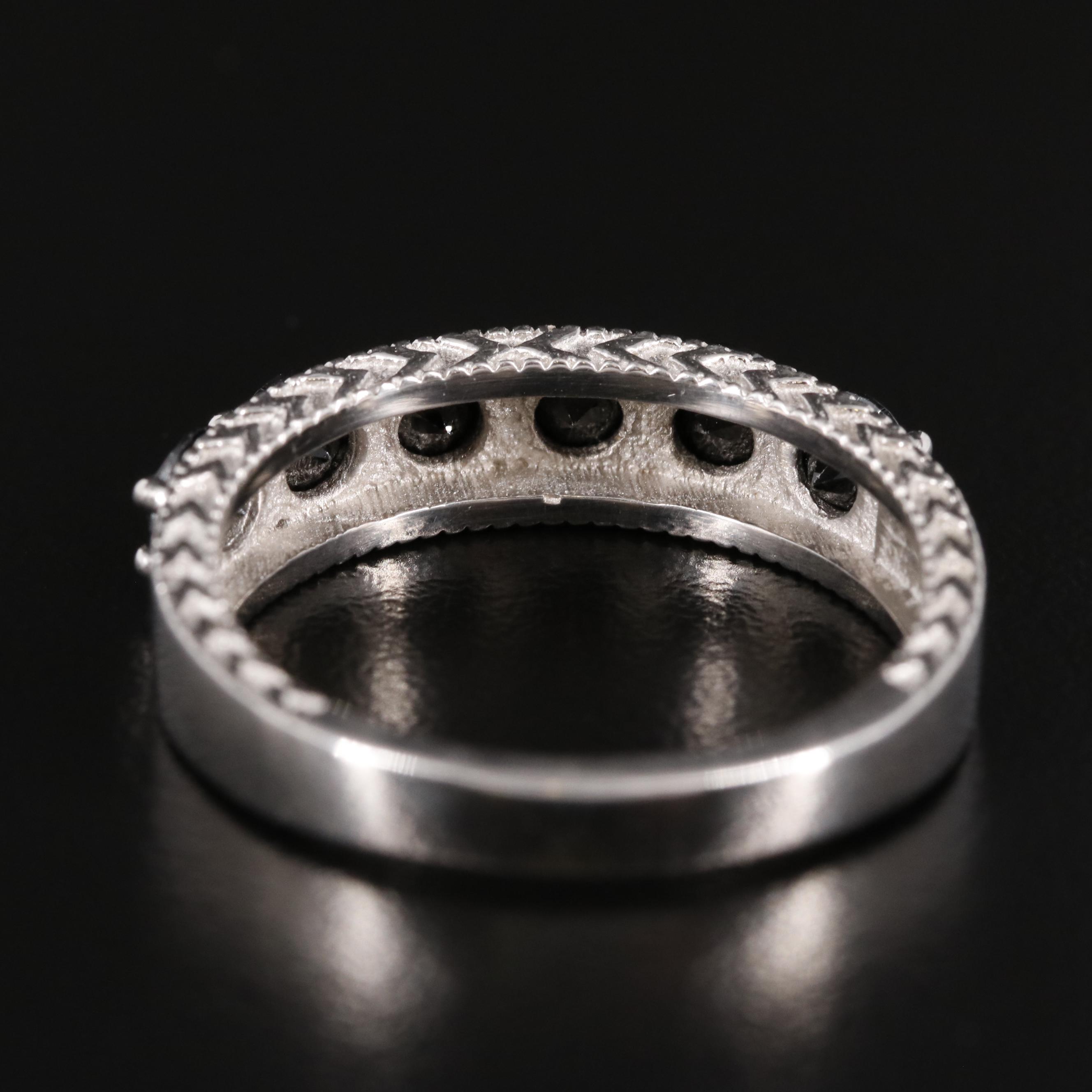 Sterling Black Cubic Zirconia Ring